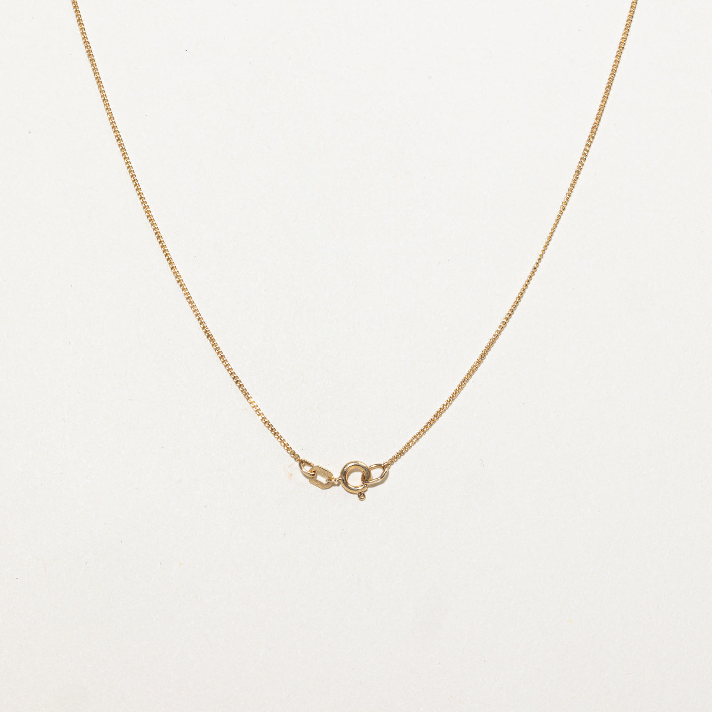 14K Yellow Gold Diamond Portrait Pendant Necklace | 18"