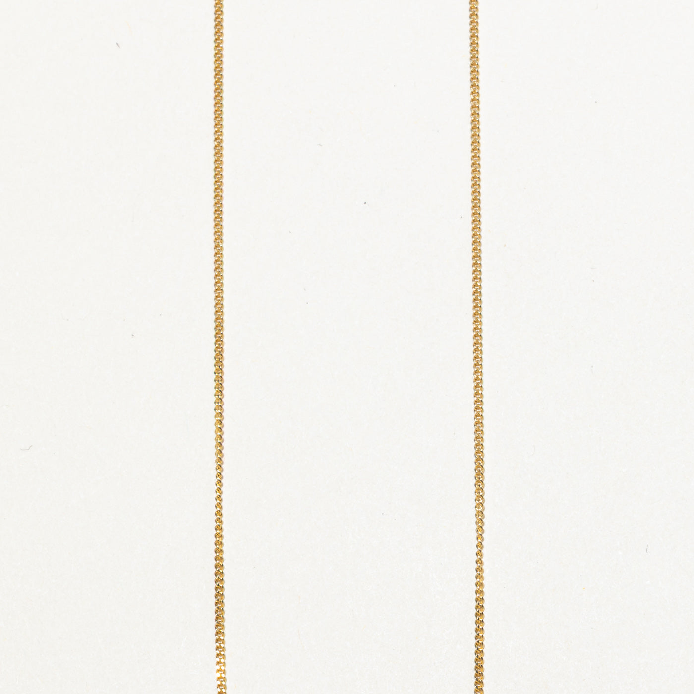 9K Yellow Gold Solitaire Diamond Pendant Necklace | 15"