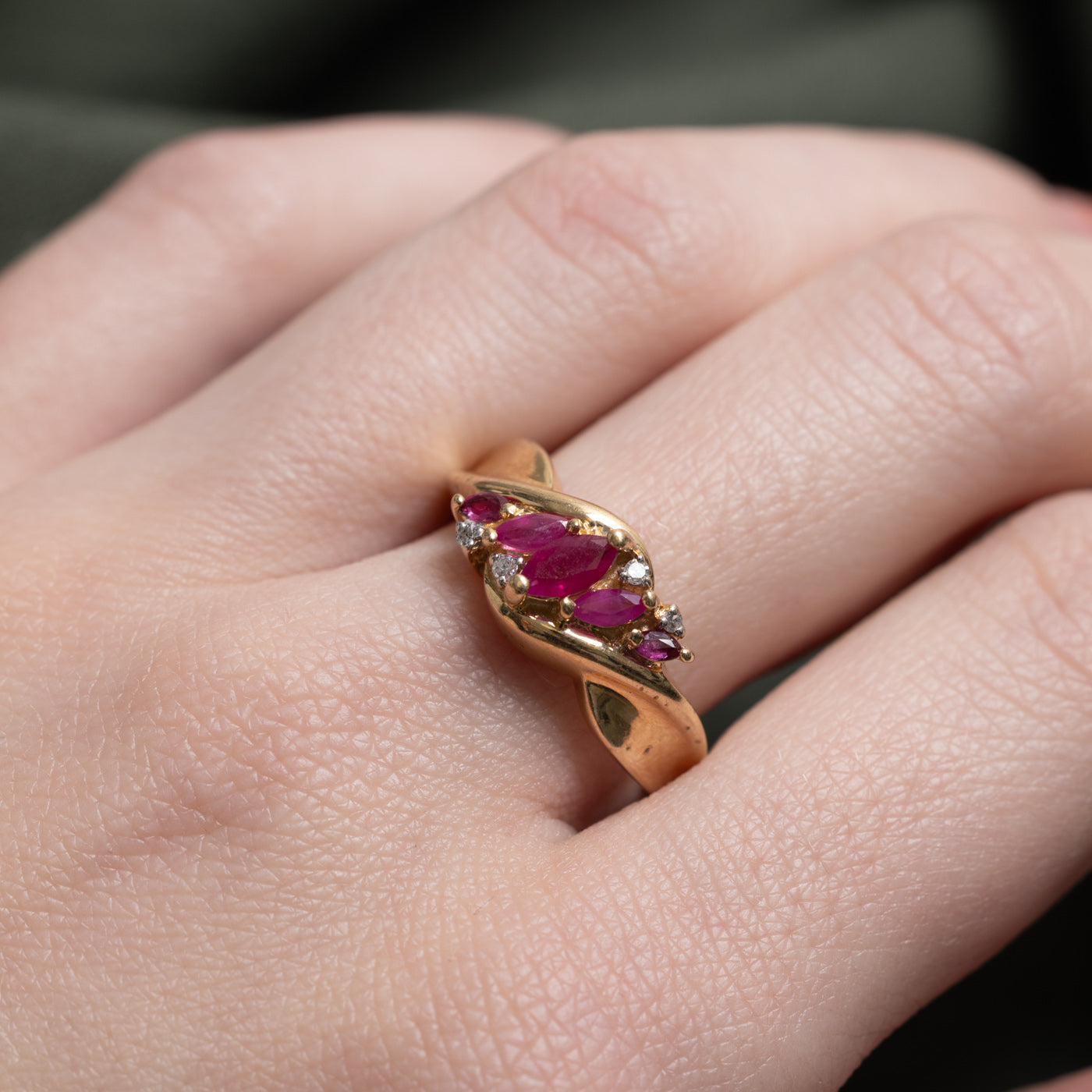Bague en or 14 carats 6298-67