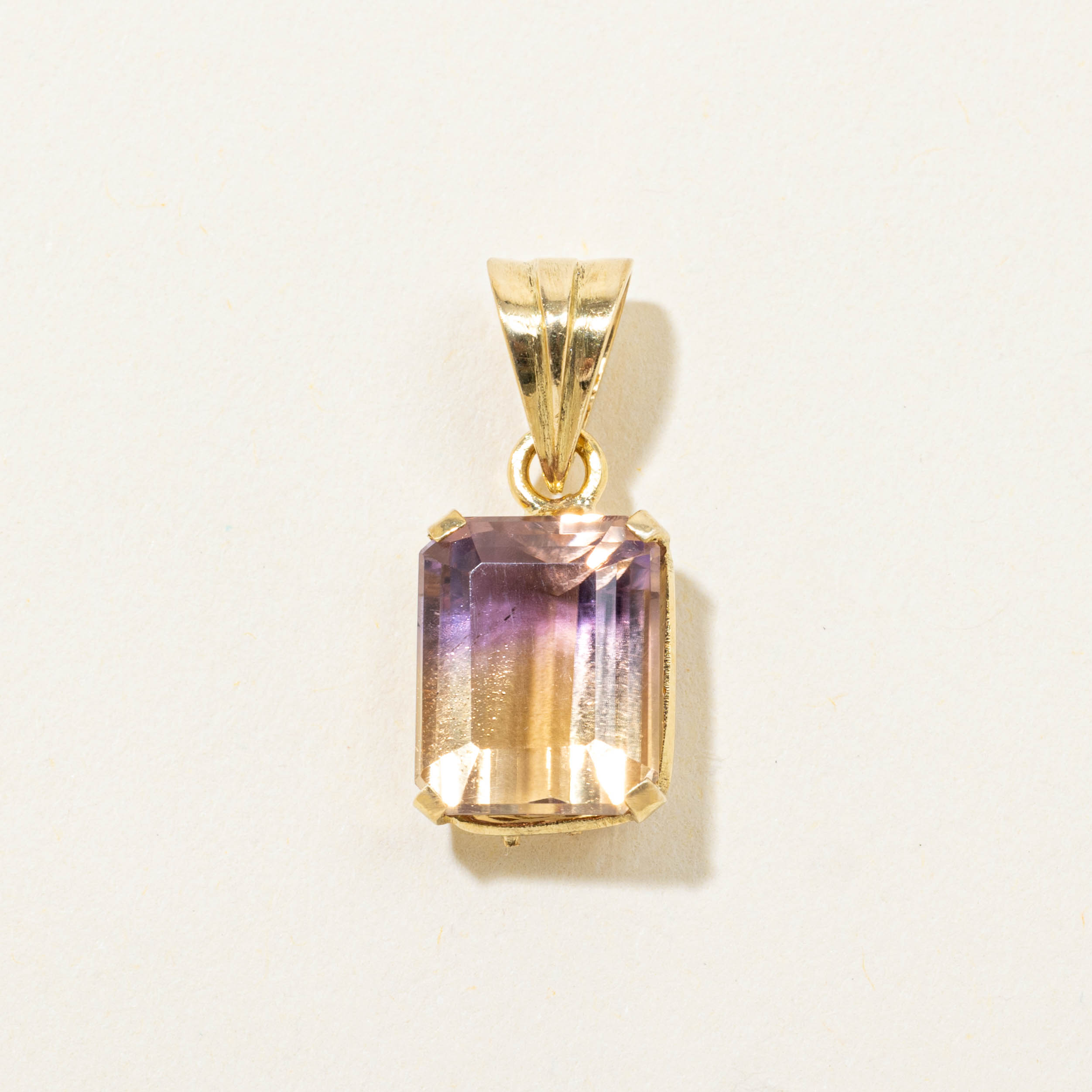 18k Solitaire Ametrine Pendant | 4.50ct