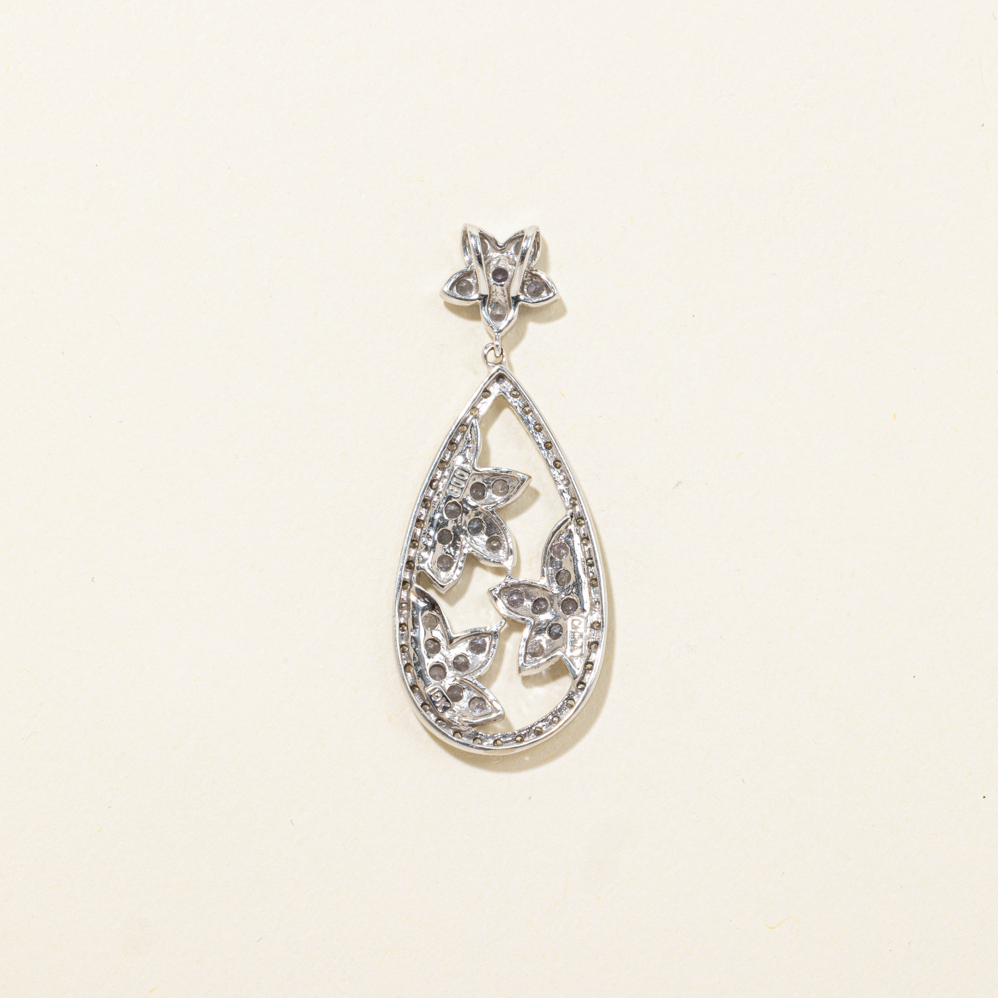 10k Tanzanite & Diamond Floral Pendant | 0.07ctw, 0.40ctw