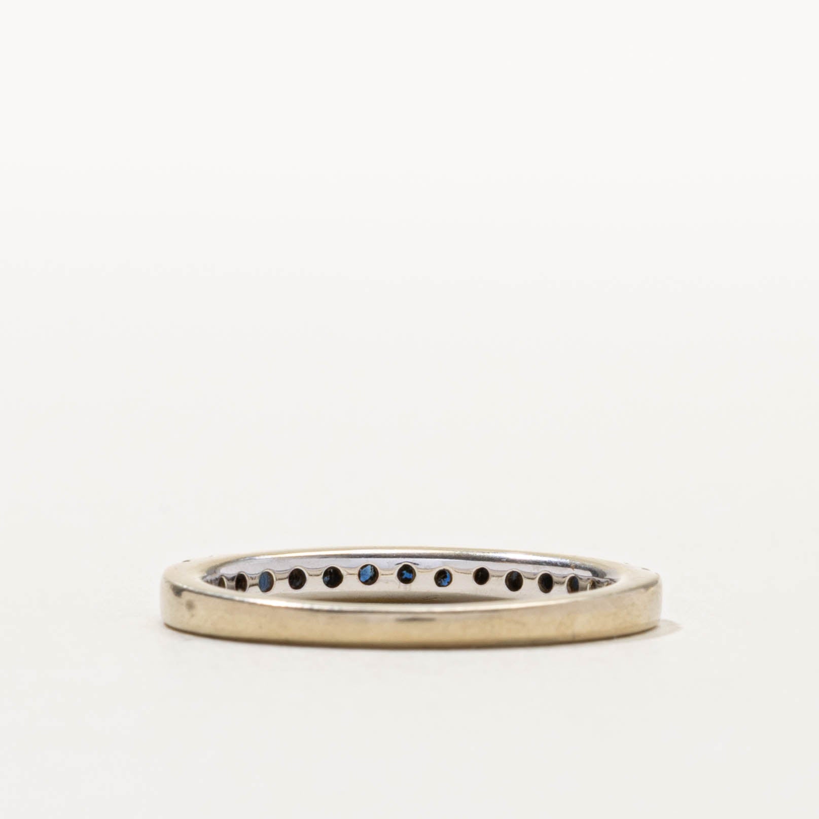 14k Semi Eternity Sapphire Ring | SZ 7