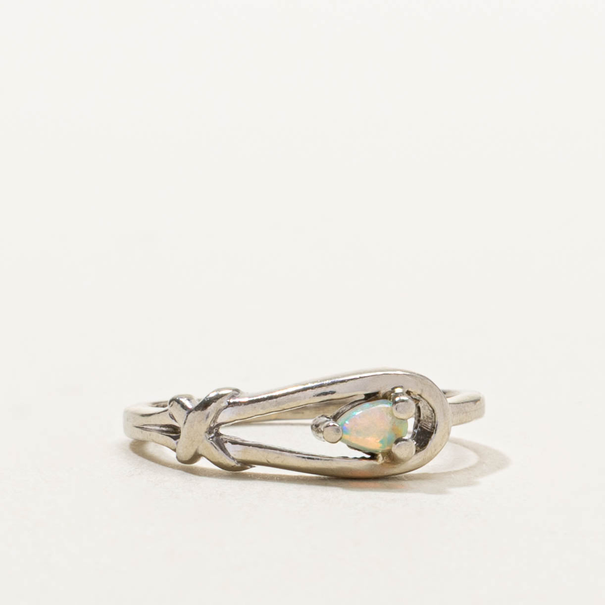 10k Opal Knotted Openwork Ring | SZ 2.25