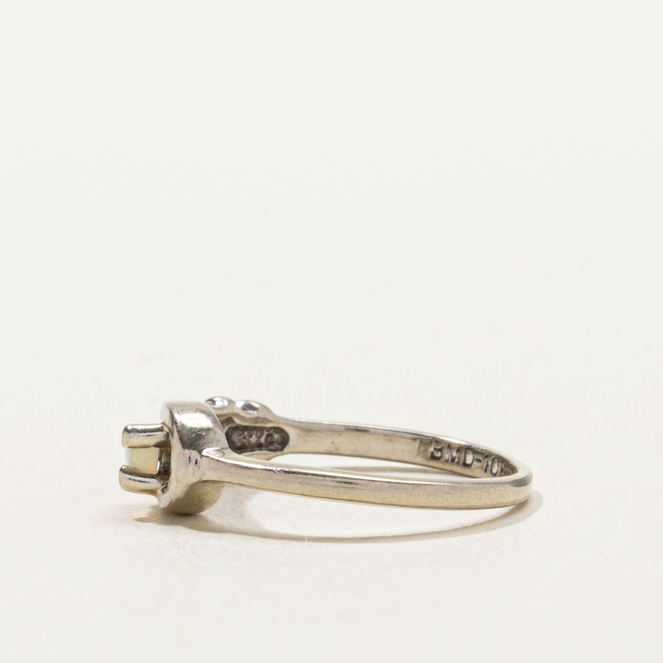 10k Opal Knotted Openwork Ring | SZ 2.25