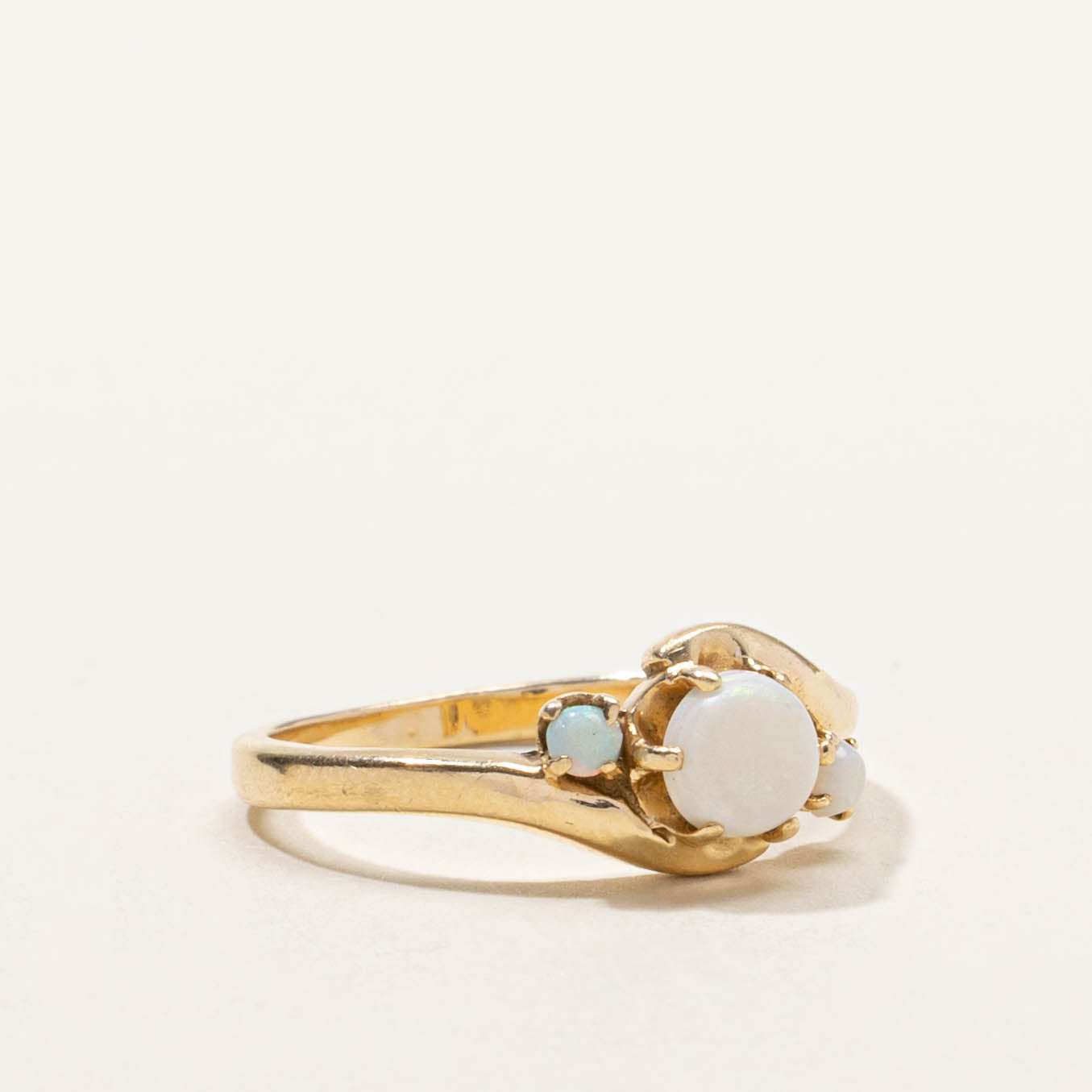 14k Opal Bypass Ring | SZ 6