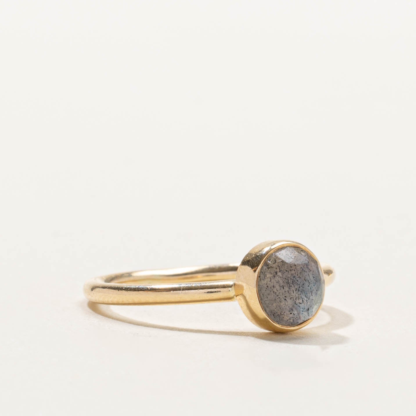 14k Bezel Set Labradorite Ring | SZ 4.75