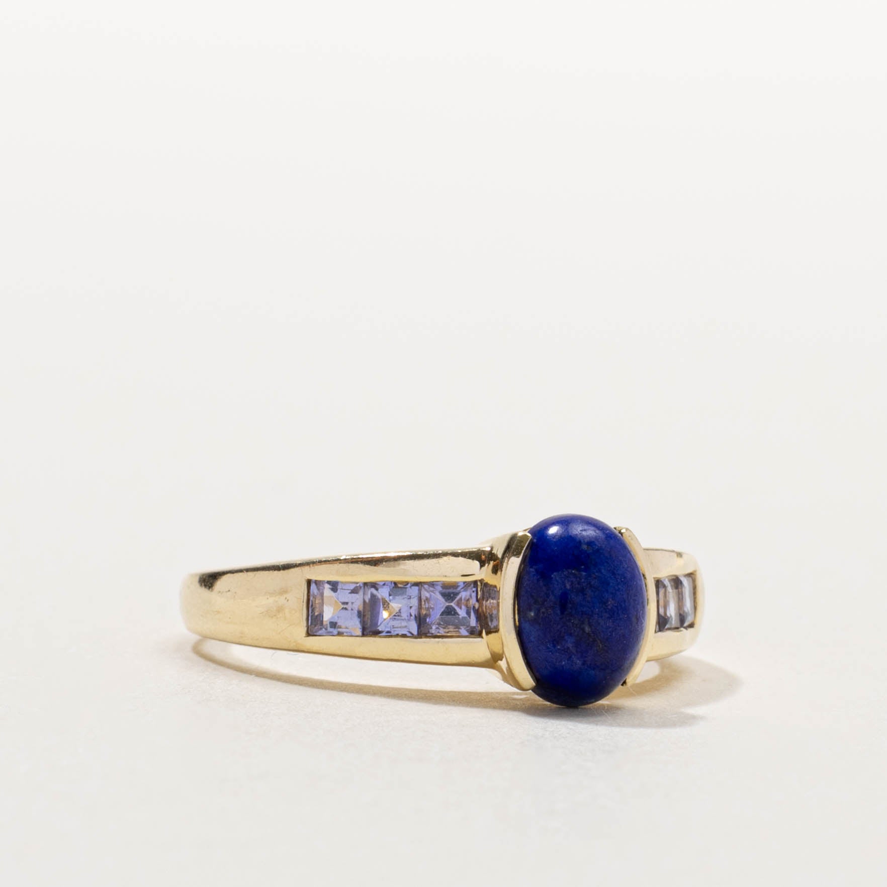 14k Lapis & Tanzanite Accented Ring | 1.90ctw | SZ 9.25