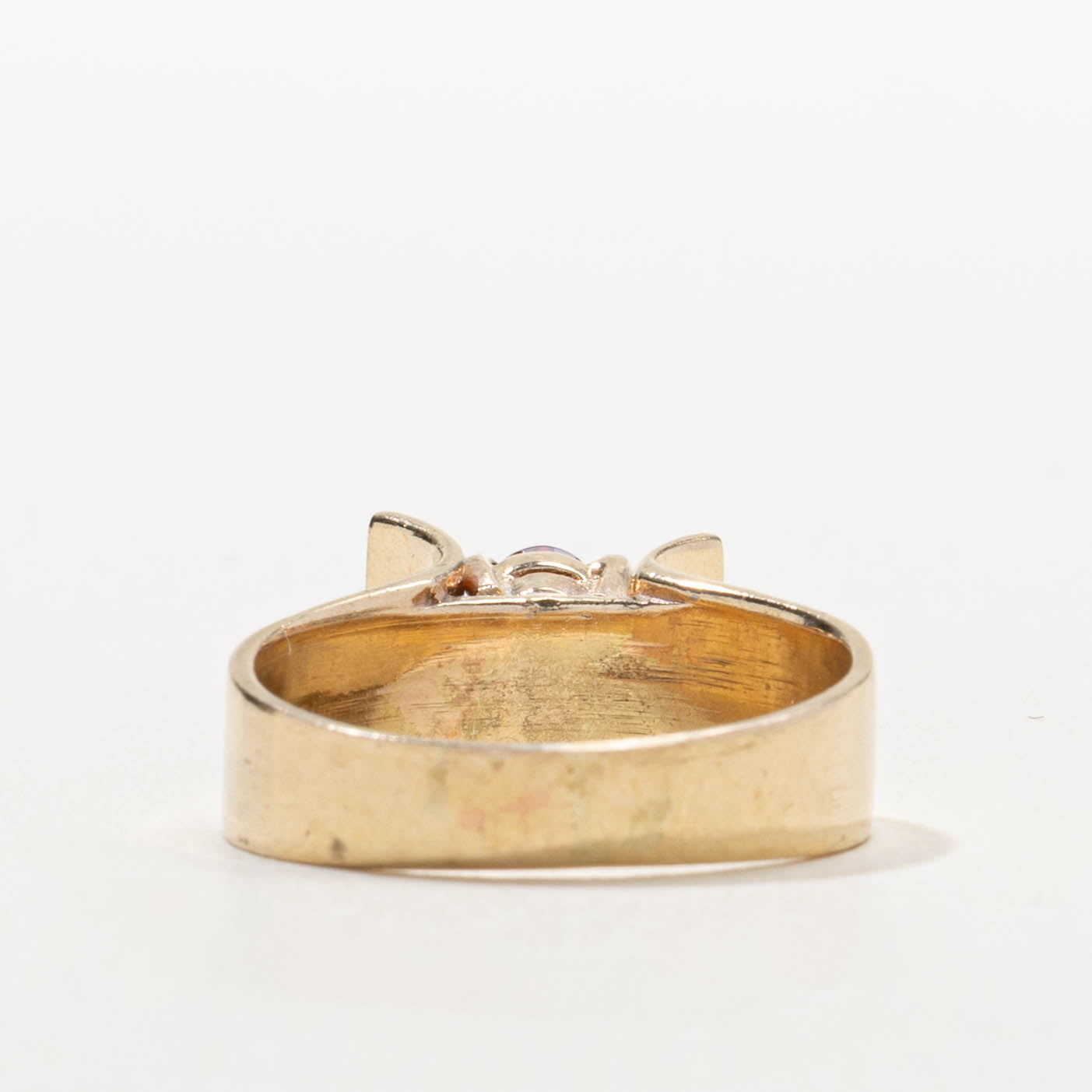 10k High Set Oval Cut Garnet Ring | 0.60ct | SZ 6.5