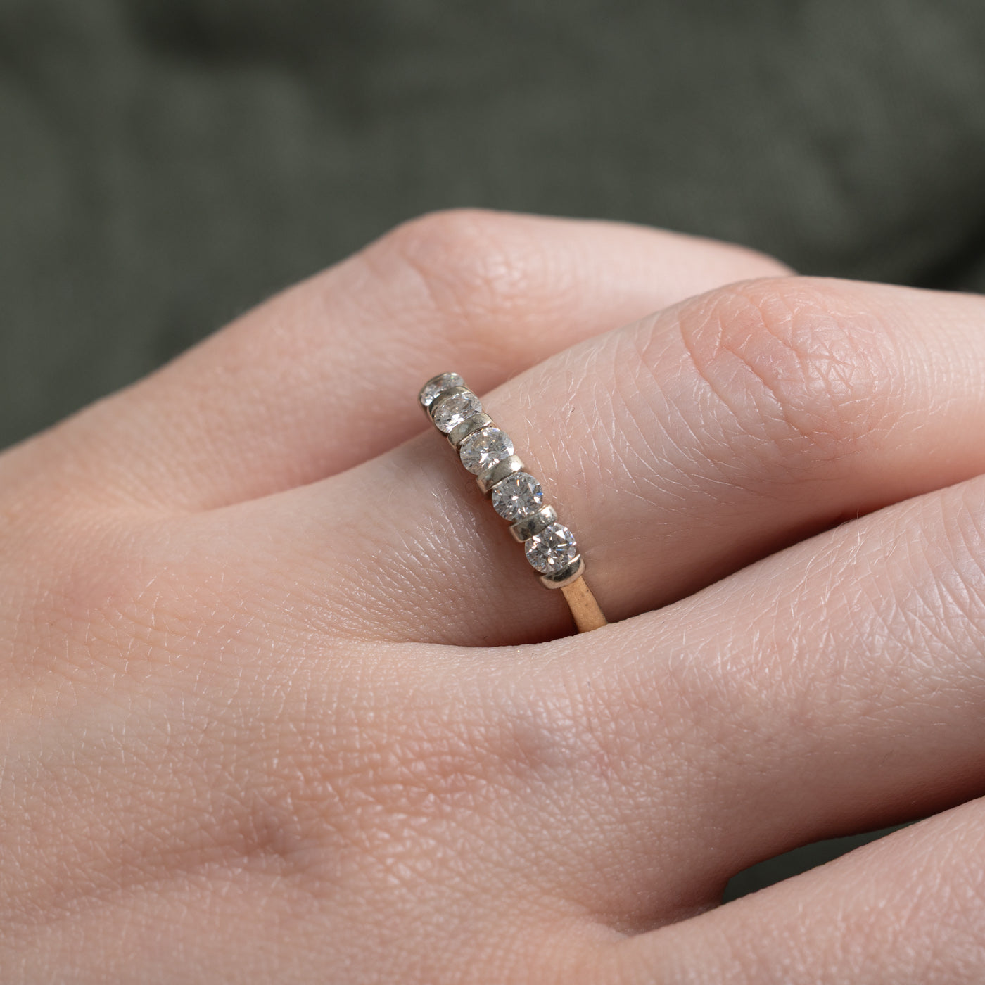 14k Five Stone Diamond Band | 0.50ctw | SZ 5.75