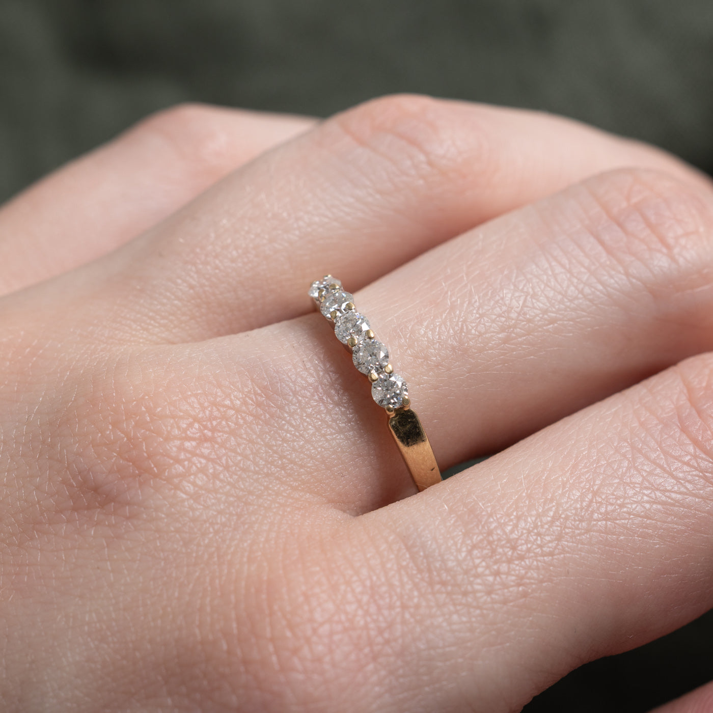 14k Five Stone Diamond Band | 0.50ctw | SZ 7.25