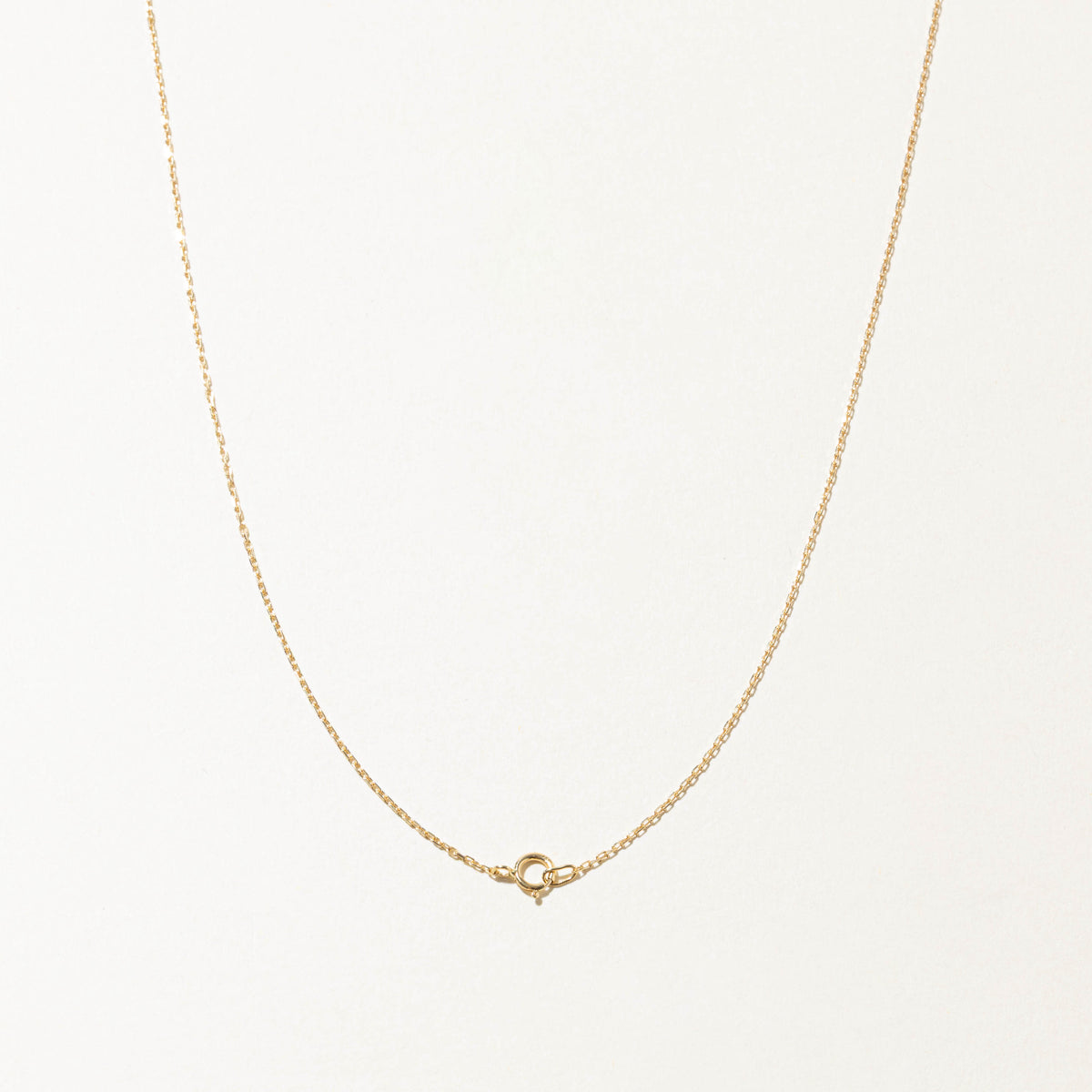 18k Yellow Gold Cable Link Chain | 0.65mm | 18"