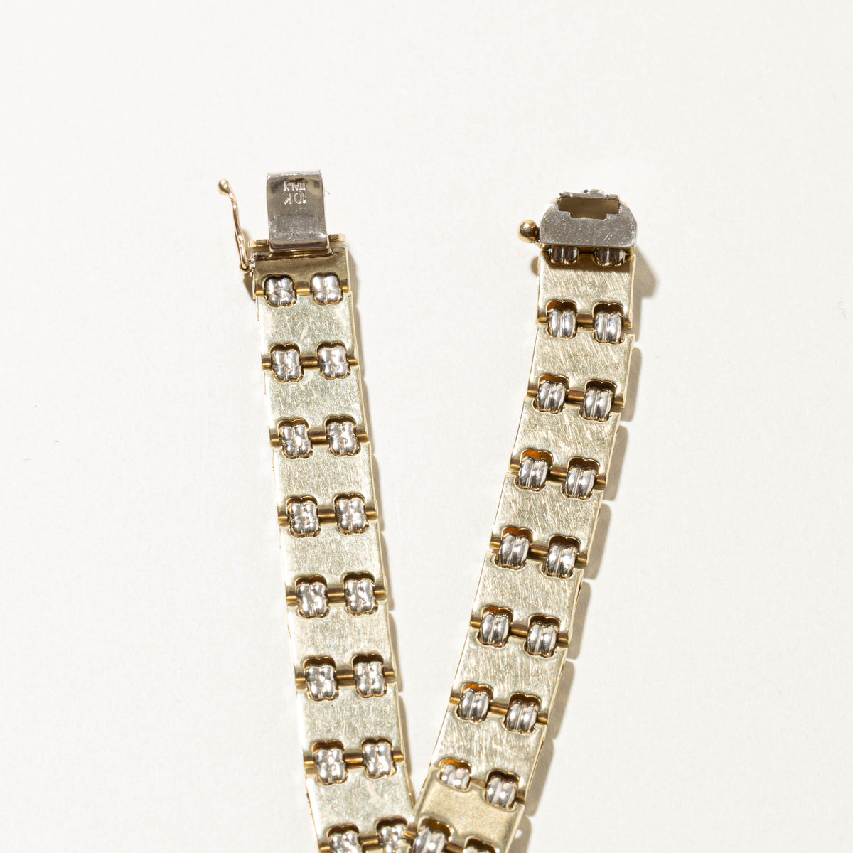 10k Yellow Gold Wide Chain Bracelet | 10mm | 7.5"