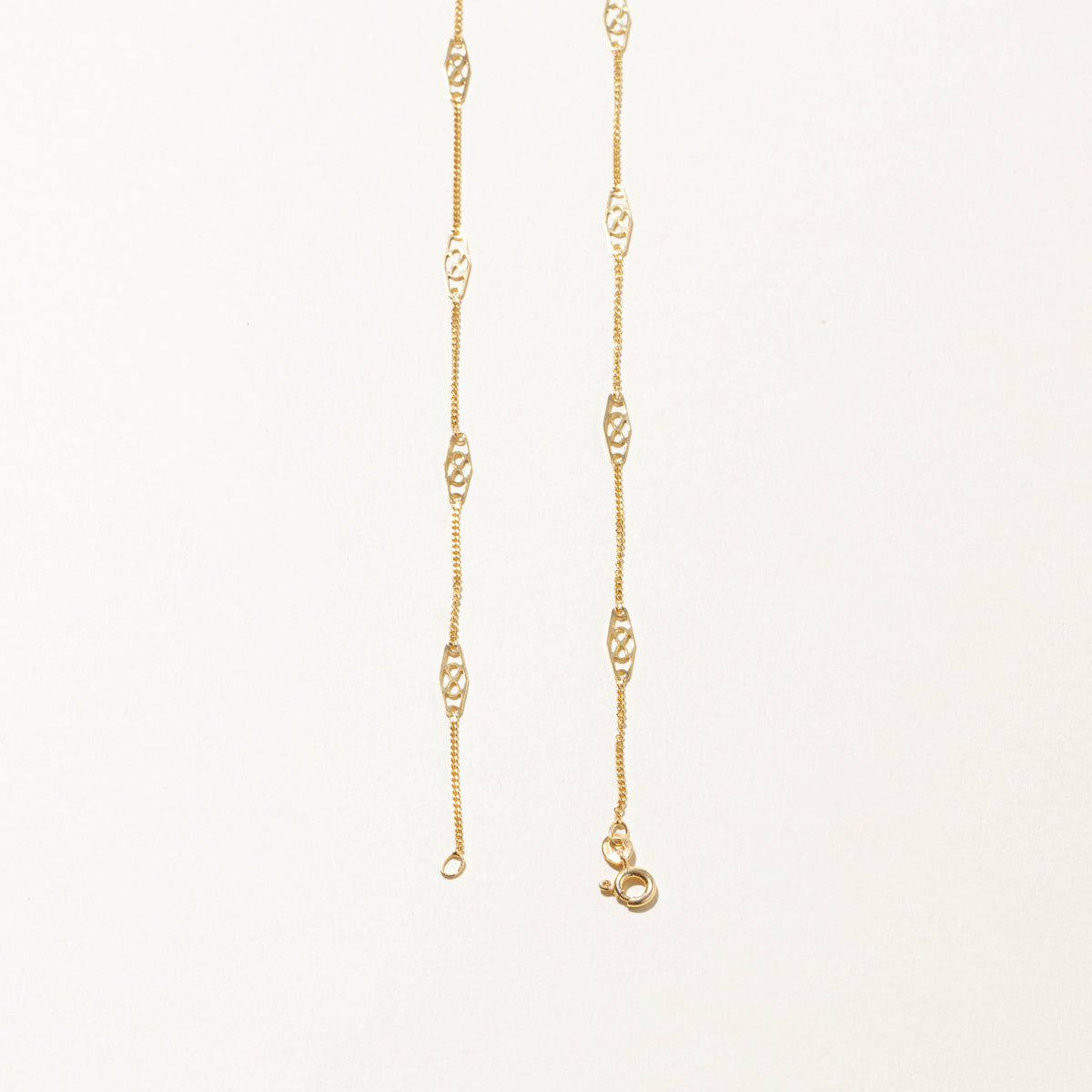 10k Yellow Gold Filigree Chain | 4mm | 16.5"