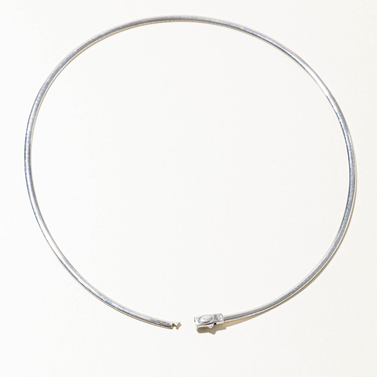 14k White Gold Omega Chain | 3mm | 18"