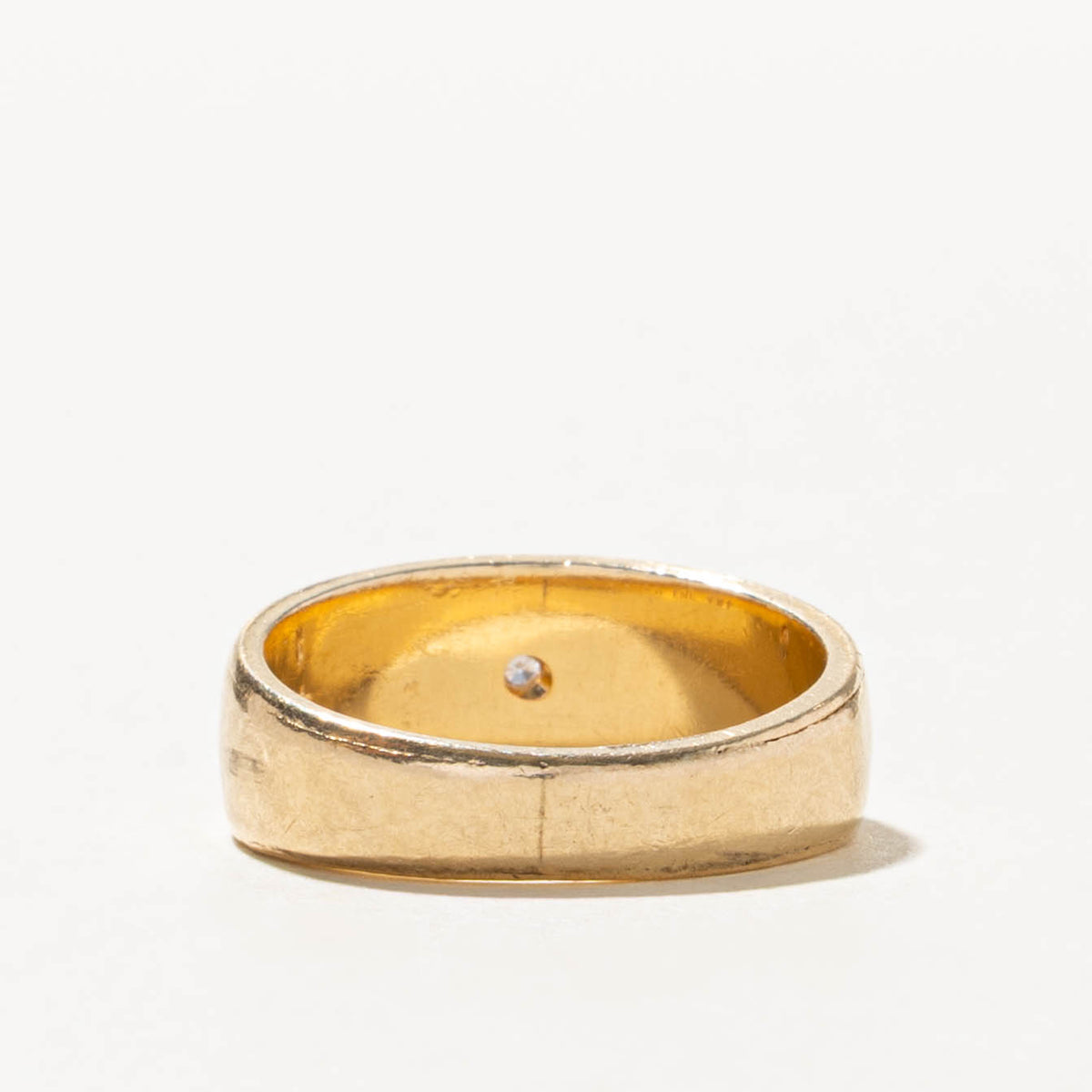 14k Star Set Diamond Engraved Band | 7.00mm | SZ 5.5
