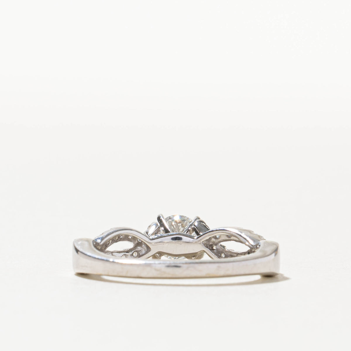 14k Diamond Accented Cross Over Ring | 0.45ct SI2 H, 0.22ctw | SZ 7