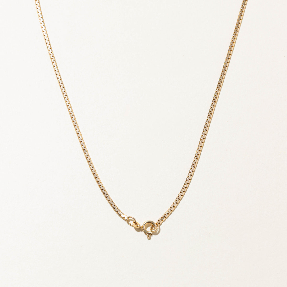14k Yellow Gold Modified Box Link Chain | 2.15mm | 20"