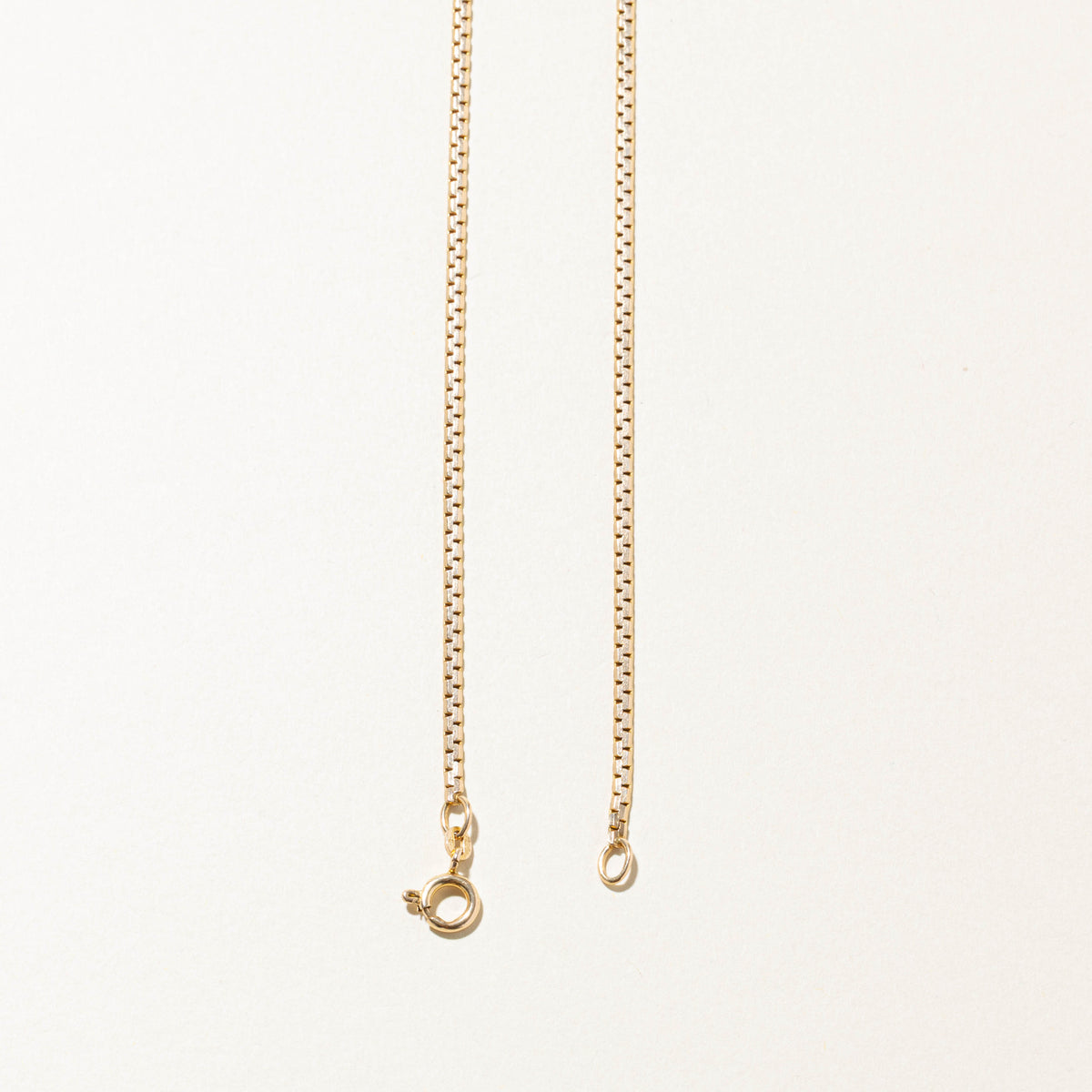 14k Yellow Gold Modified Box Link Chain | 2.15mm | 20"