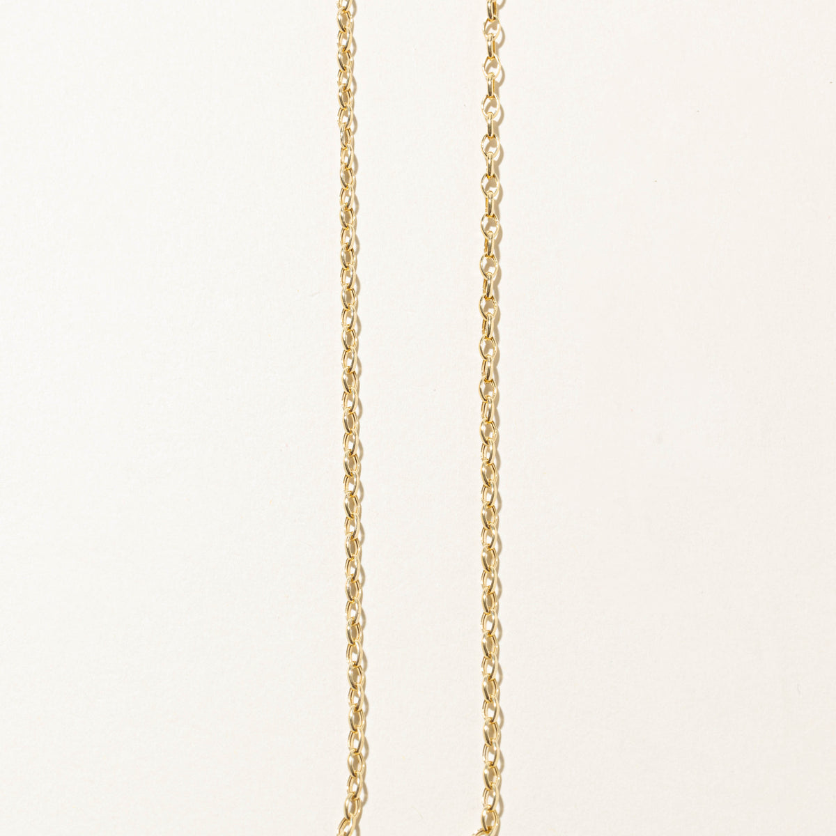 14k Yellow Gold Cable Link Chain | 3.1mm | 18"