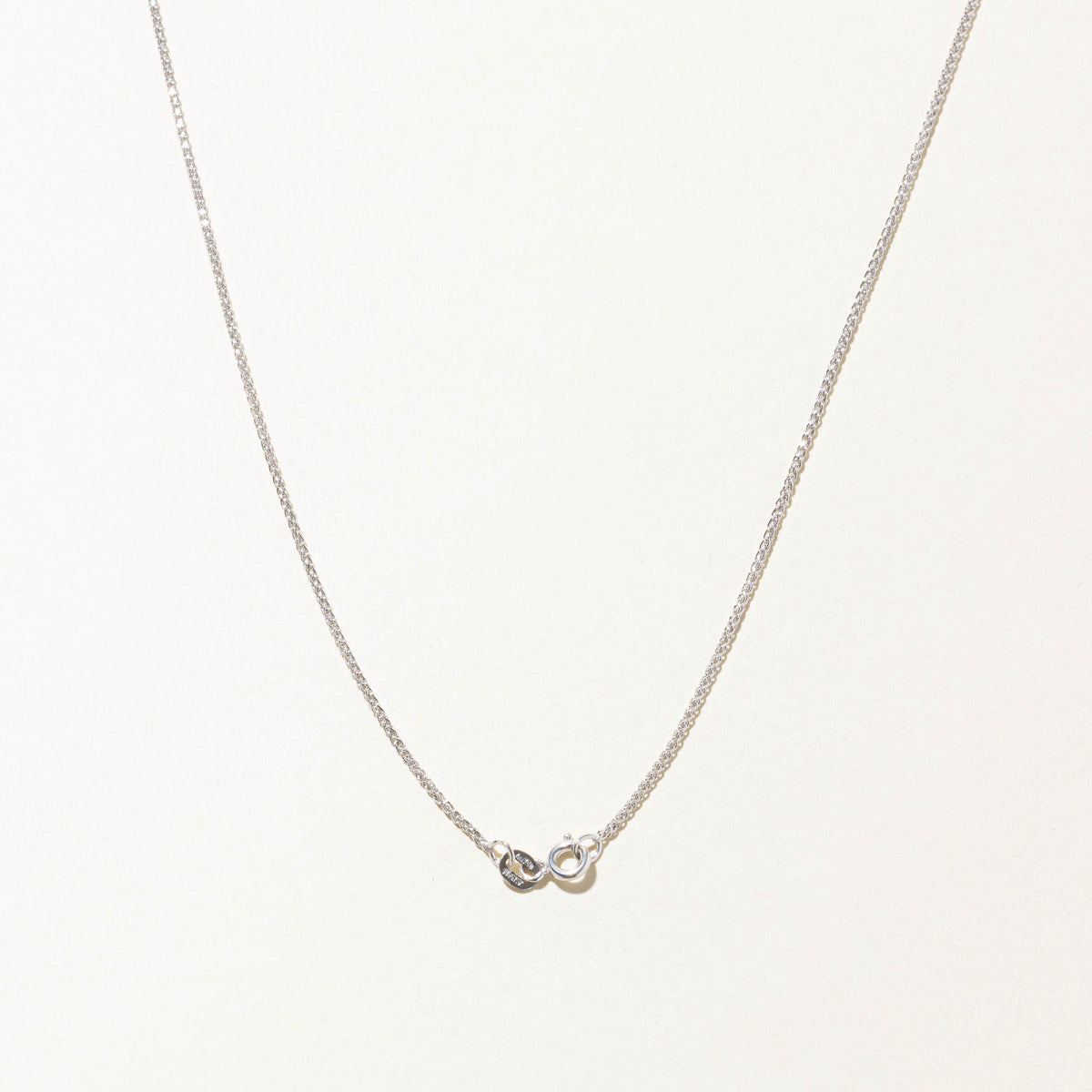 18k White Gold Wheat Chain | 1.2mm | 16"