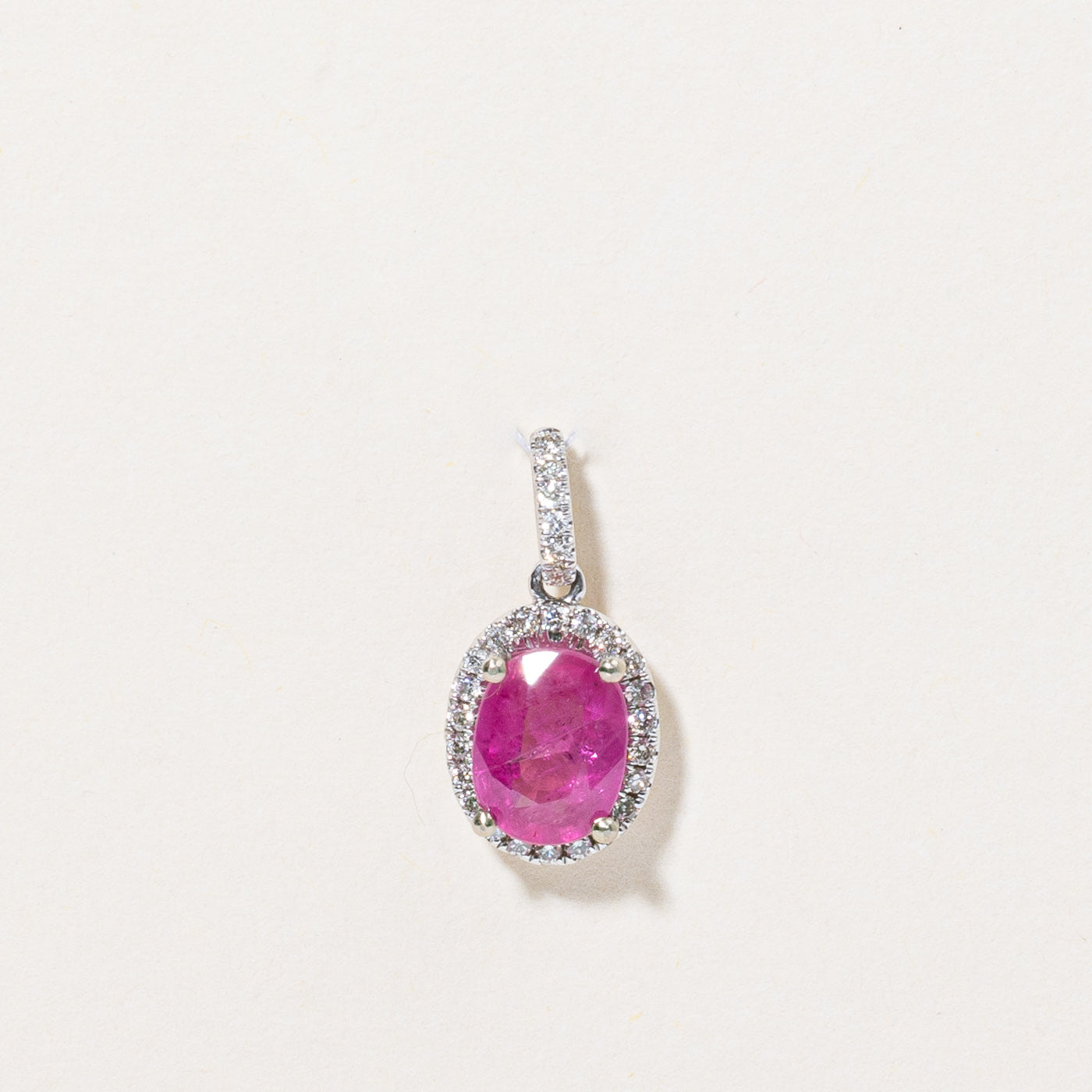 Ruby & Diamond Pendant | 1.53ct, 0.15ctw |