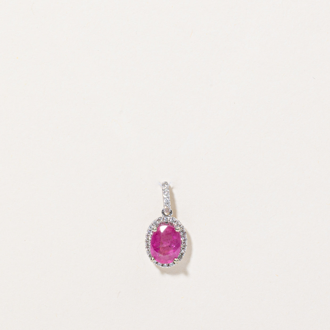 Ruby & Diamond Pendant | 1.53ct, 0.15ctw |