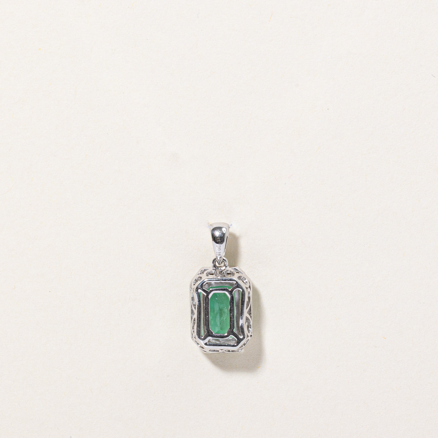 Emerald & Diamond Pendant | 1.92ct, 0.18ctw |