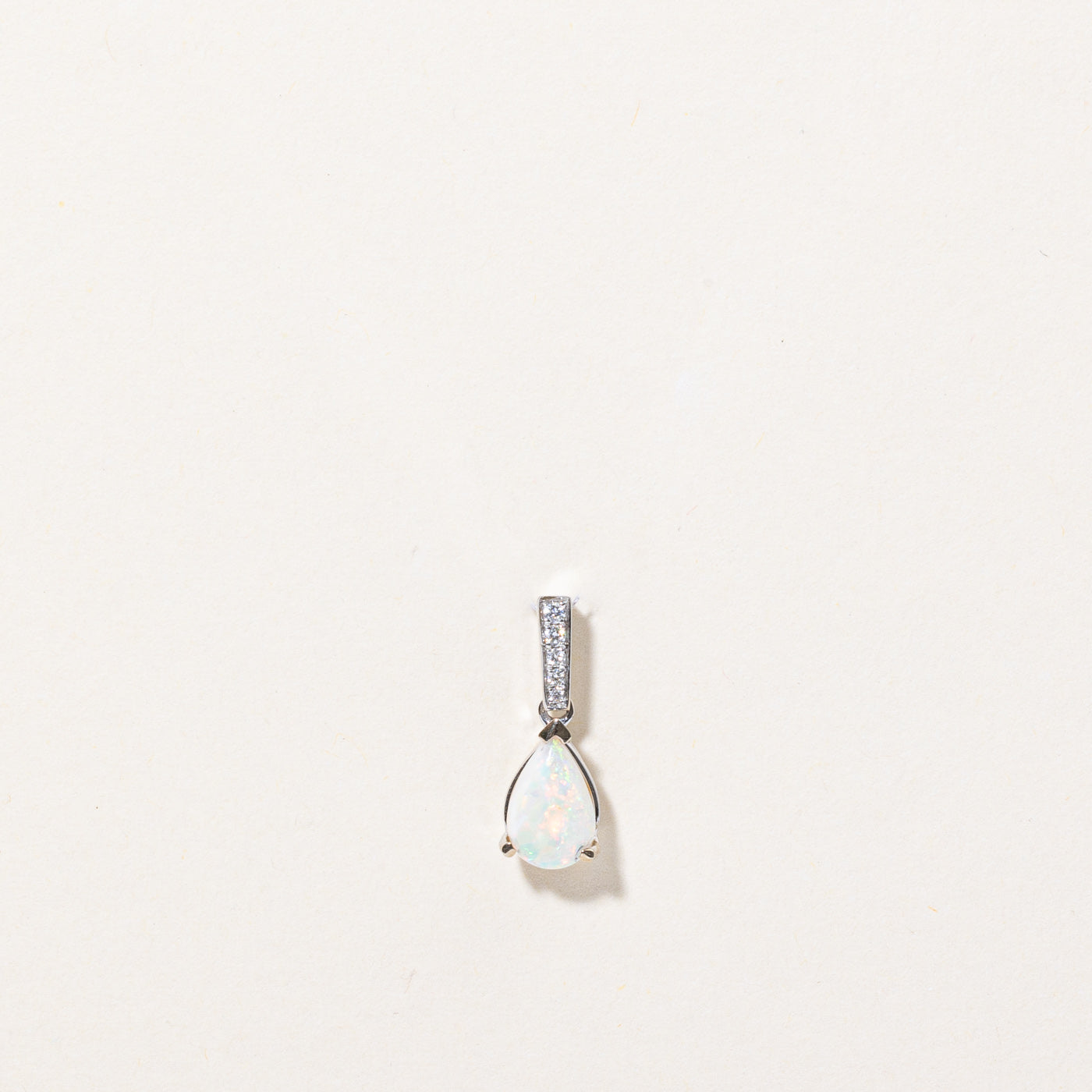 Opal & Diamond Pendant | 0.60ct, 0.04ctw |