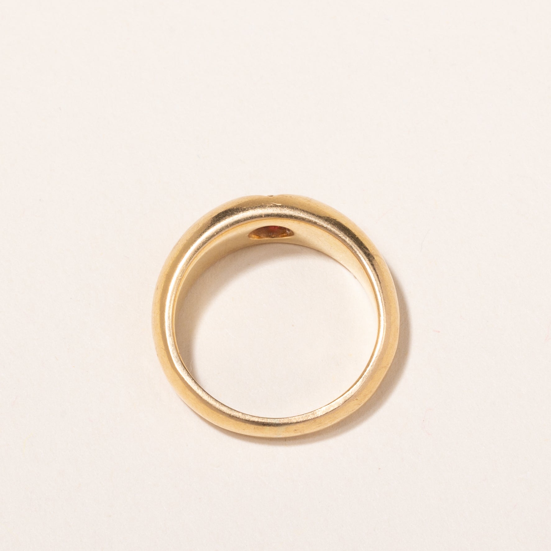 18k Yellow Gold Ruby Ring | 0.26ct | SZ 6