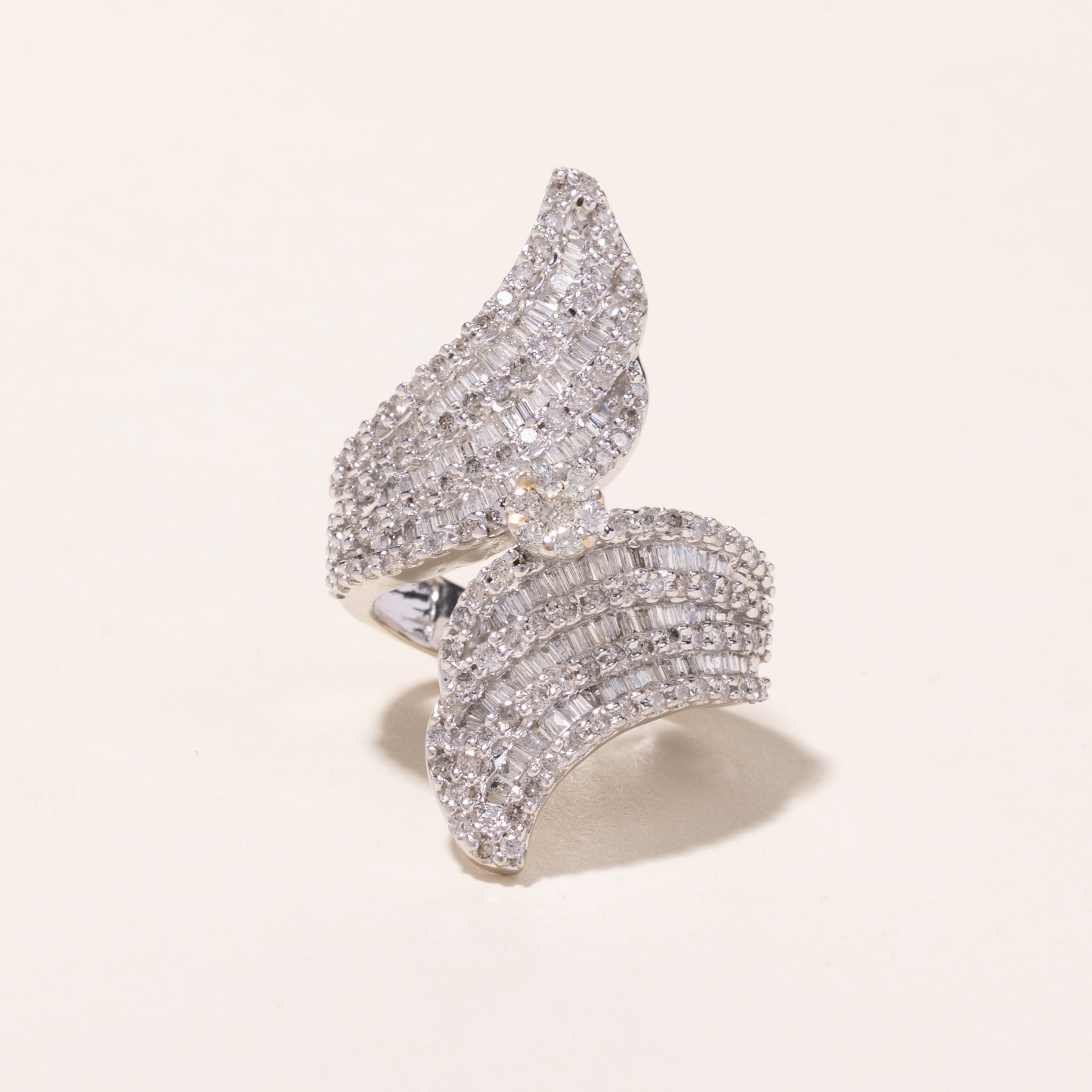 14k White Gold Diamond Ring | 1.98ctw | SZ 7.5