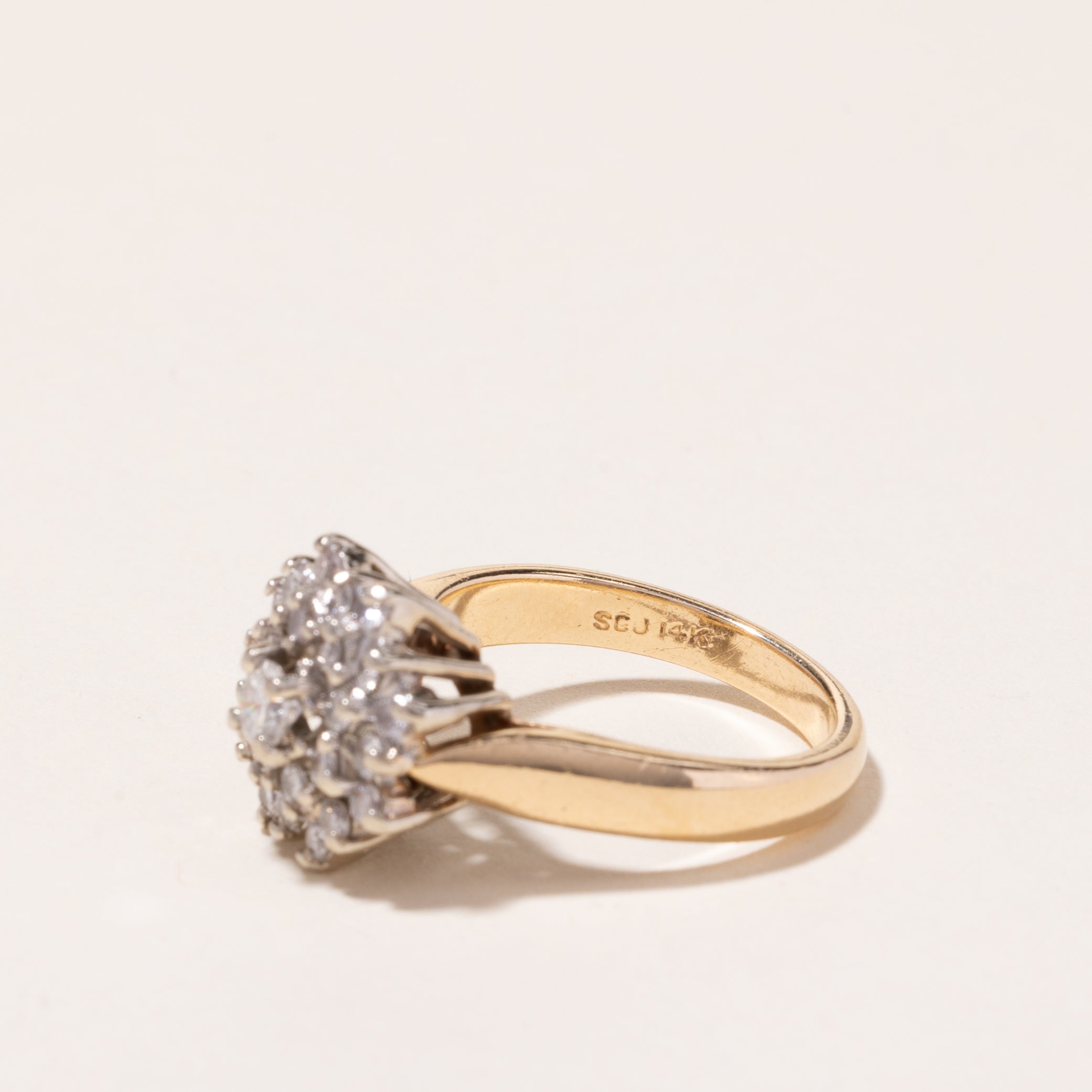 14k Yellow Gold Diamond Ring | 0.65ctw | SZ 6.5