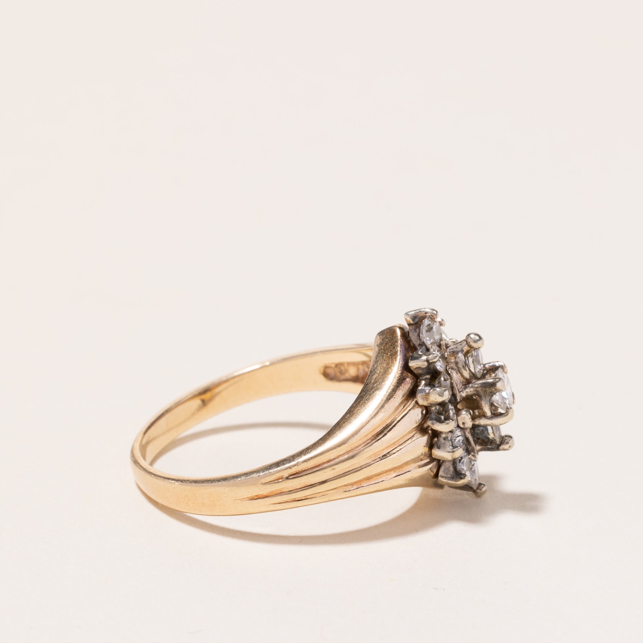14k Yellow Gold Diamond Ring | 0.72ctw | SZ 8.25