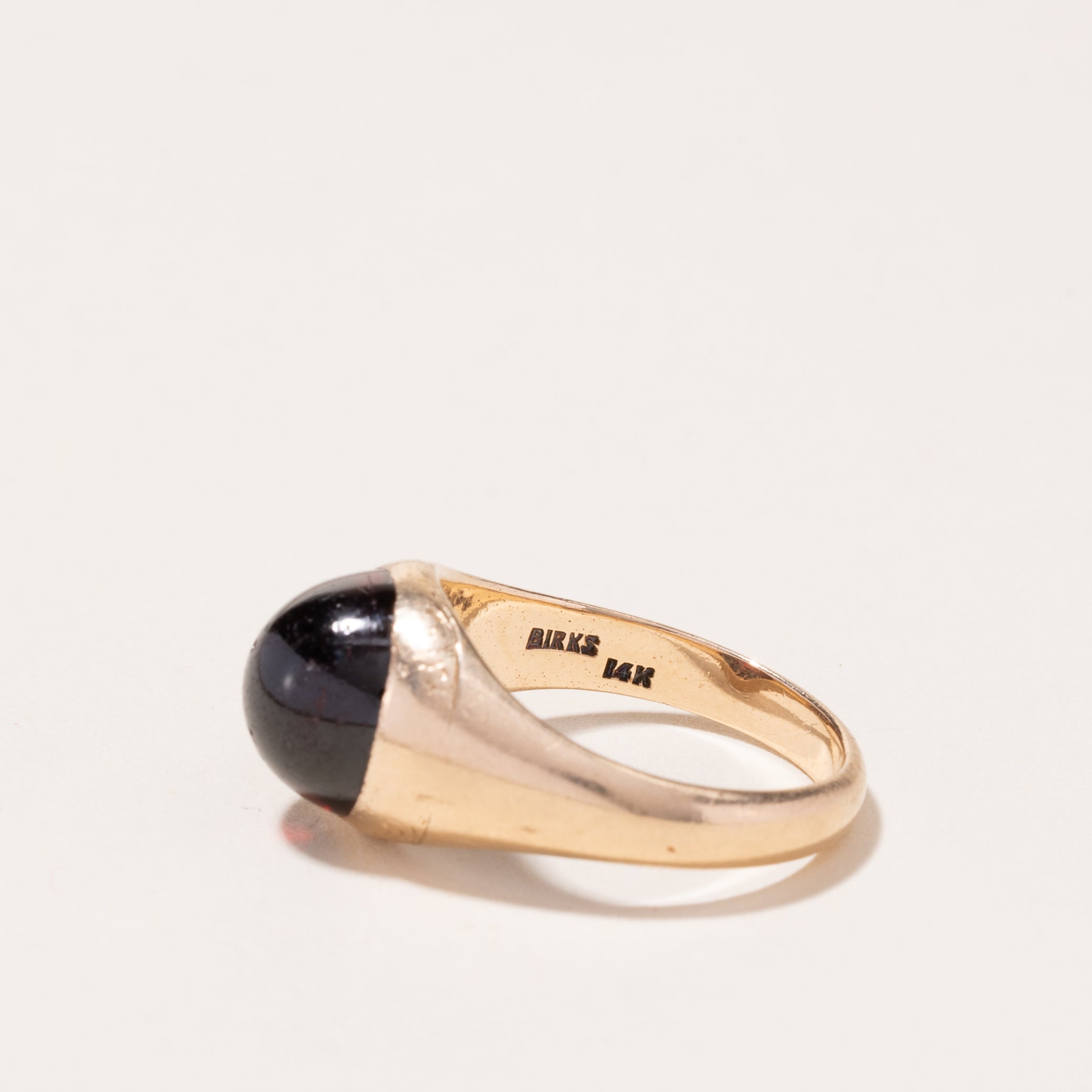 Birks' 14k Yellow Gold Garnet Ring | 6.15ct | SZ 10