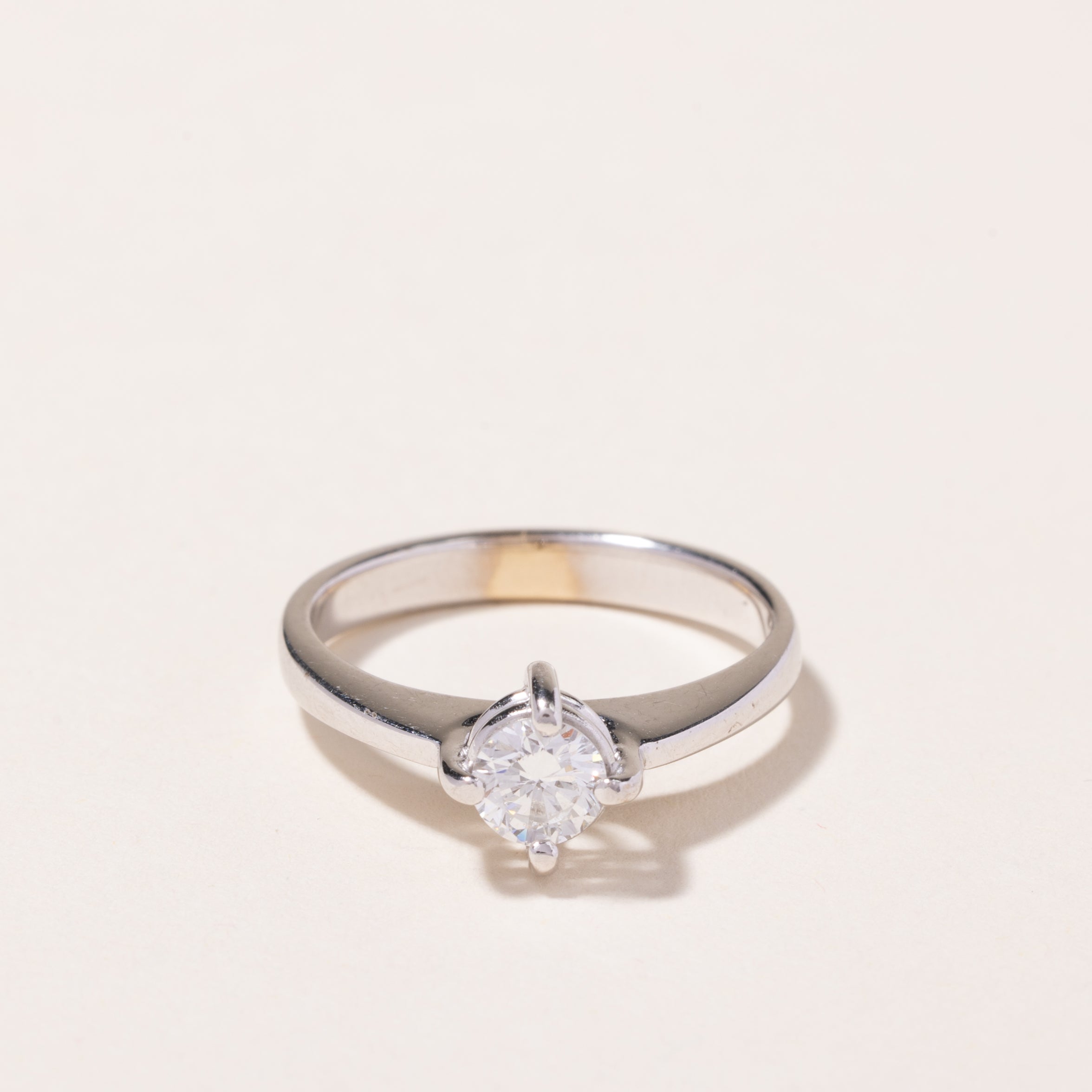 18k White Gold Diamond Engagement Ring | 0.51ct | SZ 7.25