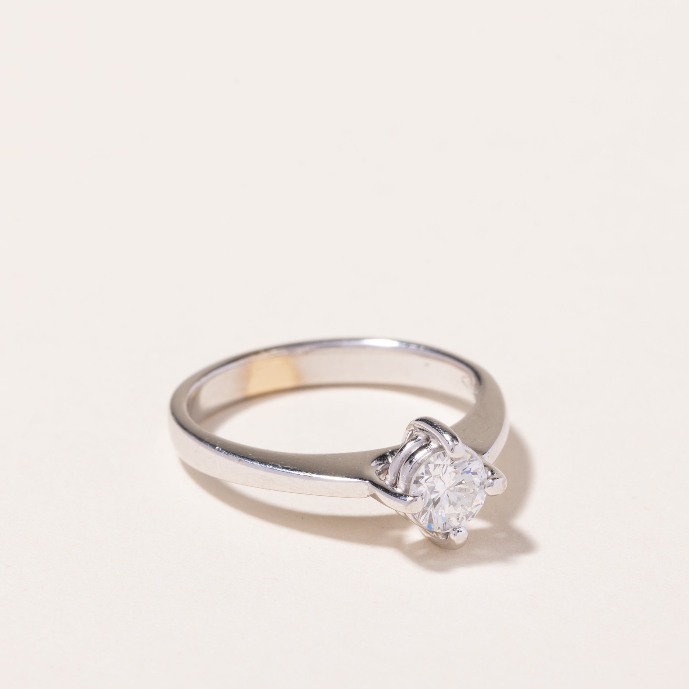 18k White Gold Diamond Engagement Ring | 0.51ct | SZ 7.25