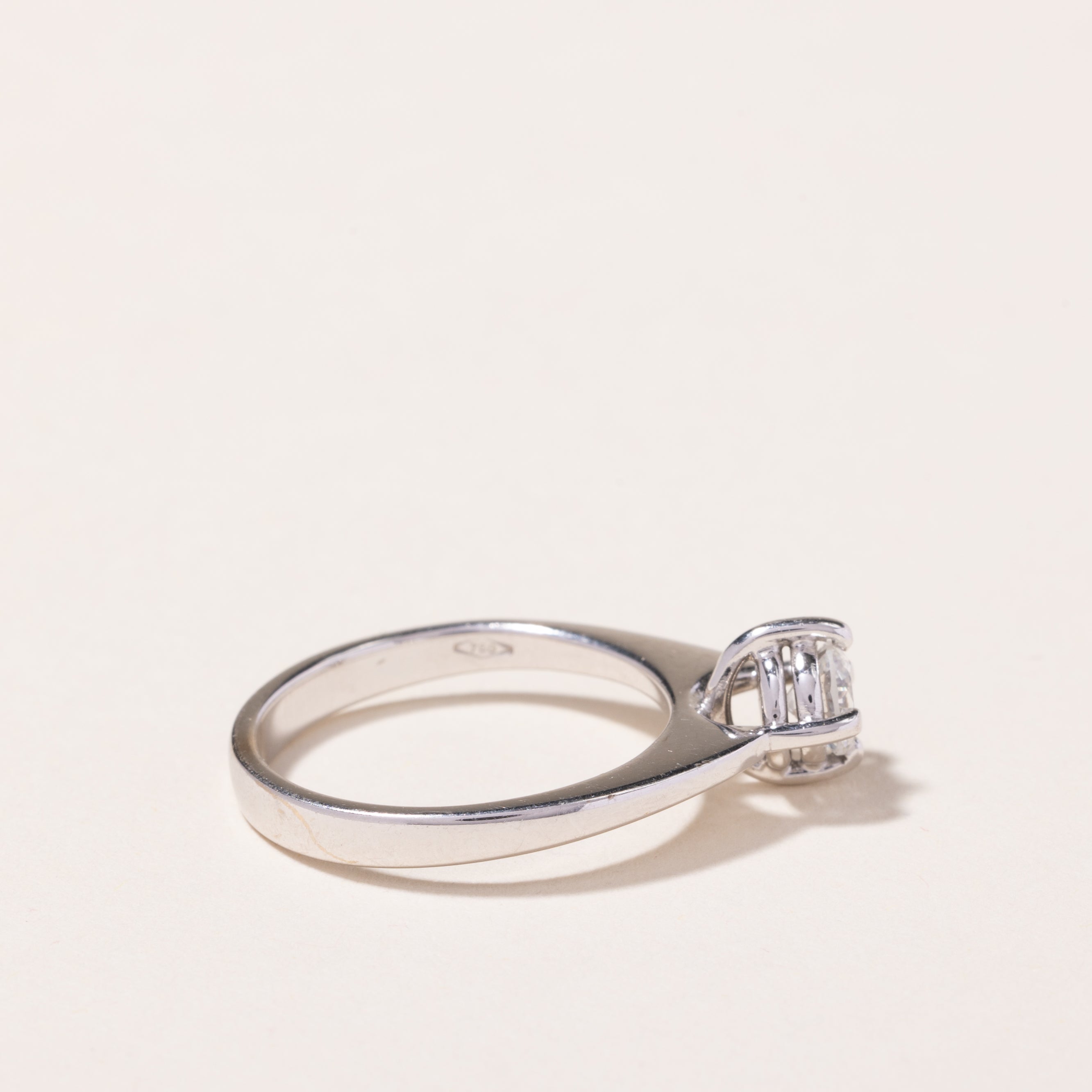 18k White Gold Diamond Engagement Ring | 0.51ct | SZ 7.25