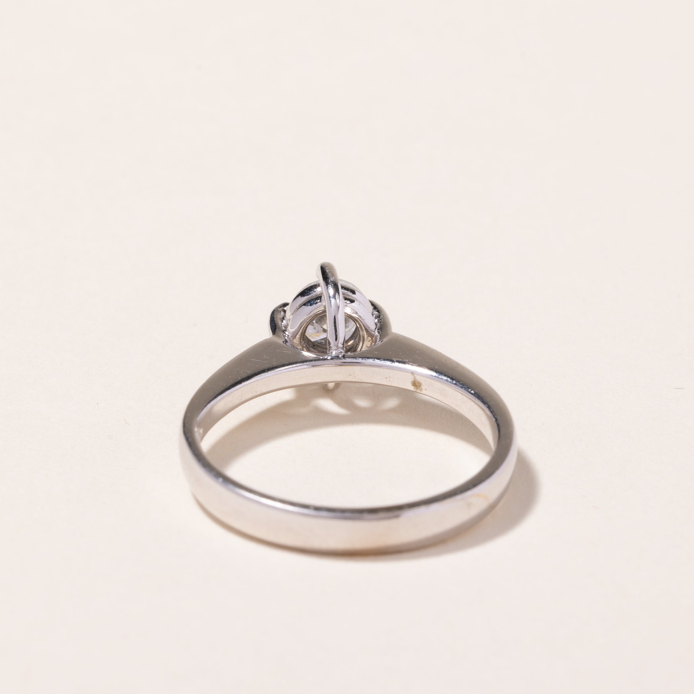 18k White Gold Diamond Engagement Ring | 0.51ct | SZ 7.25