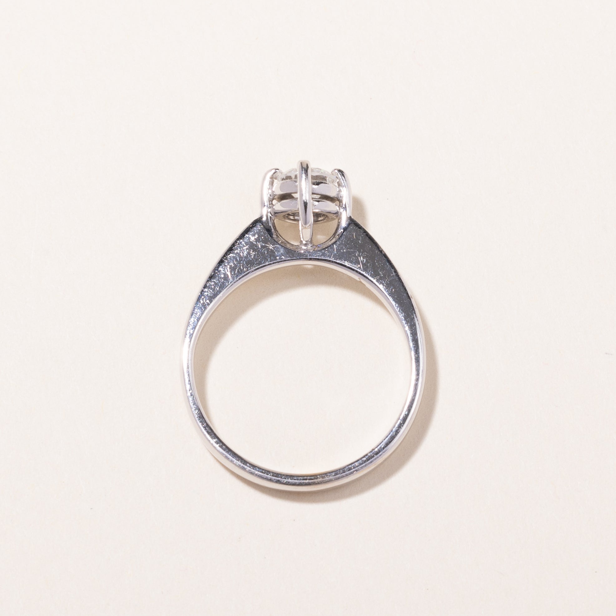 18k White Gold Diamond Engagement Ring | 0.51ct | SZ 7.25