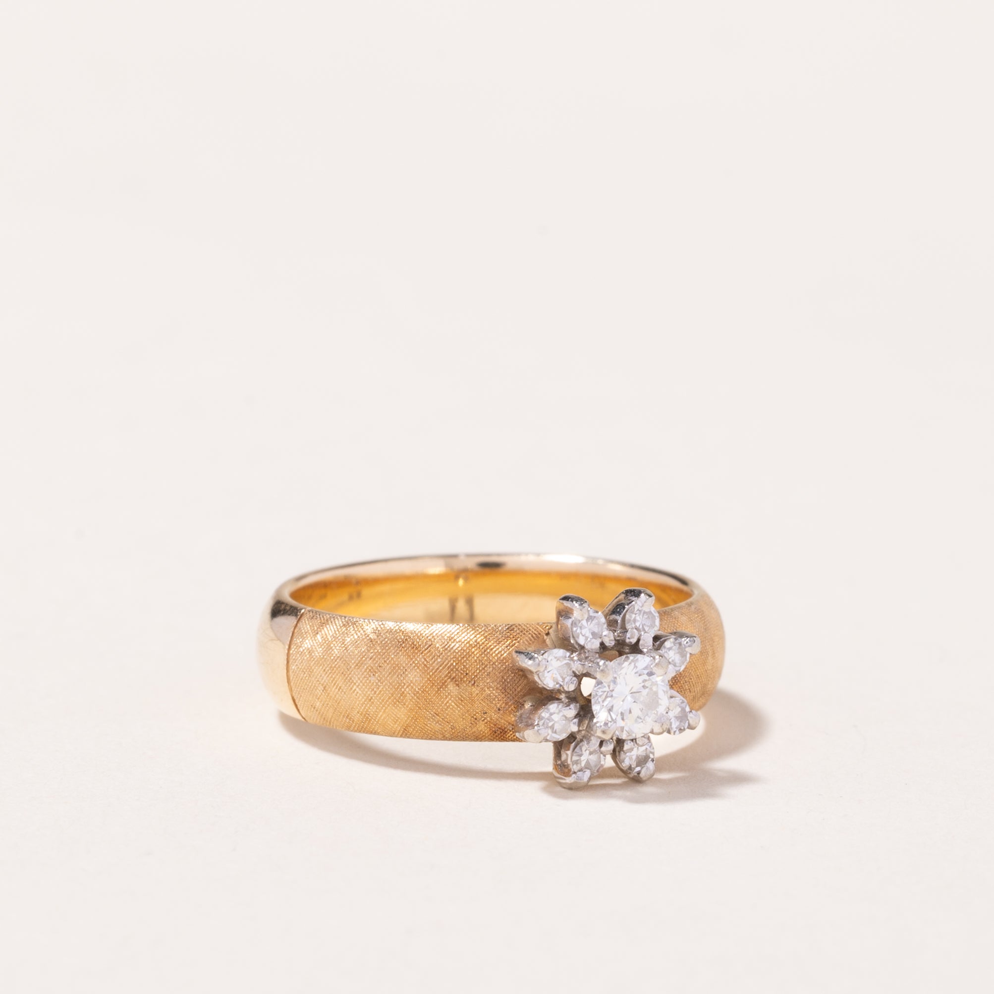 14k Yellow Gold Diamond Ring | 0.27ctw | SZ 6