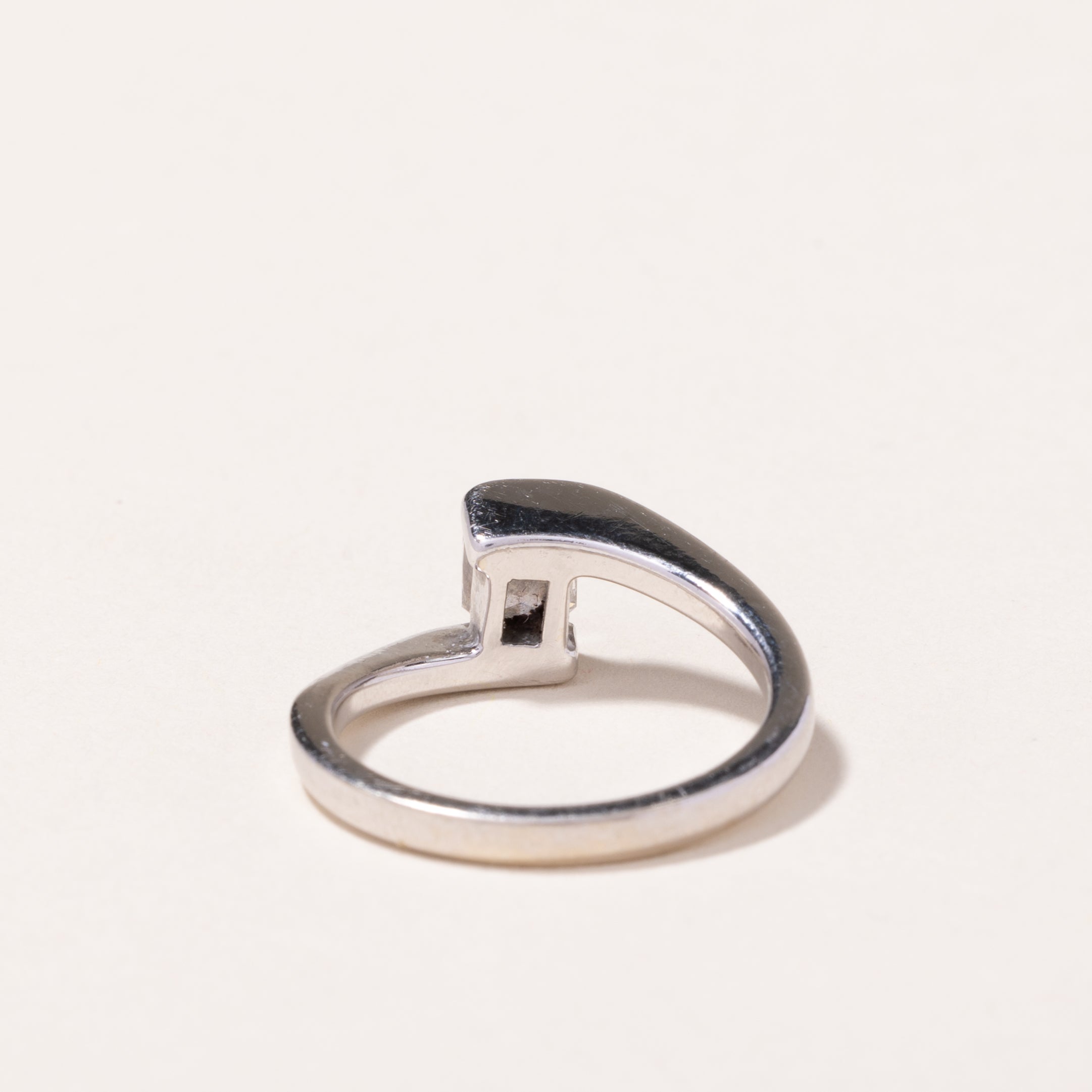 14k White Gold Diamond Engagement Ring | 0.58ct | SZ 6.75