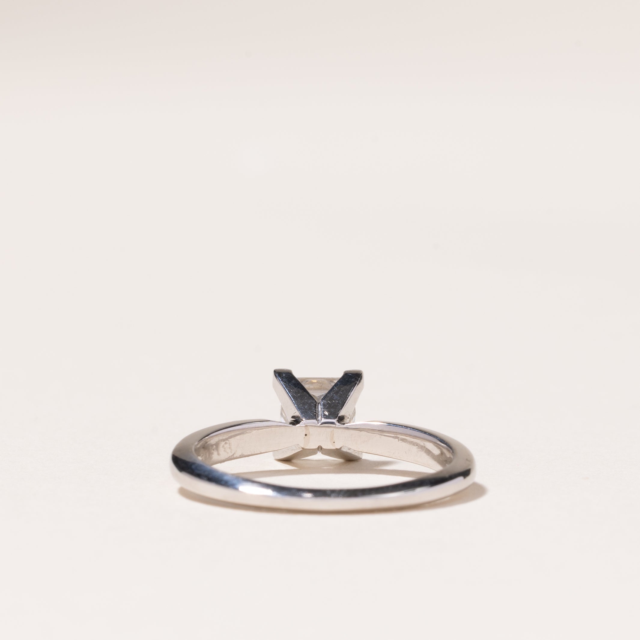 18k White Gold Princess Cut Diamond Engagement Ring | 1.01ct VS2 H | SZ 6.5