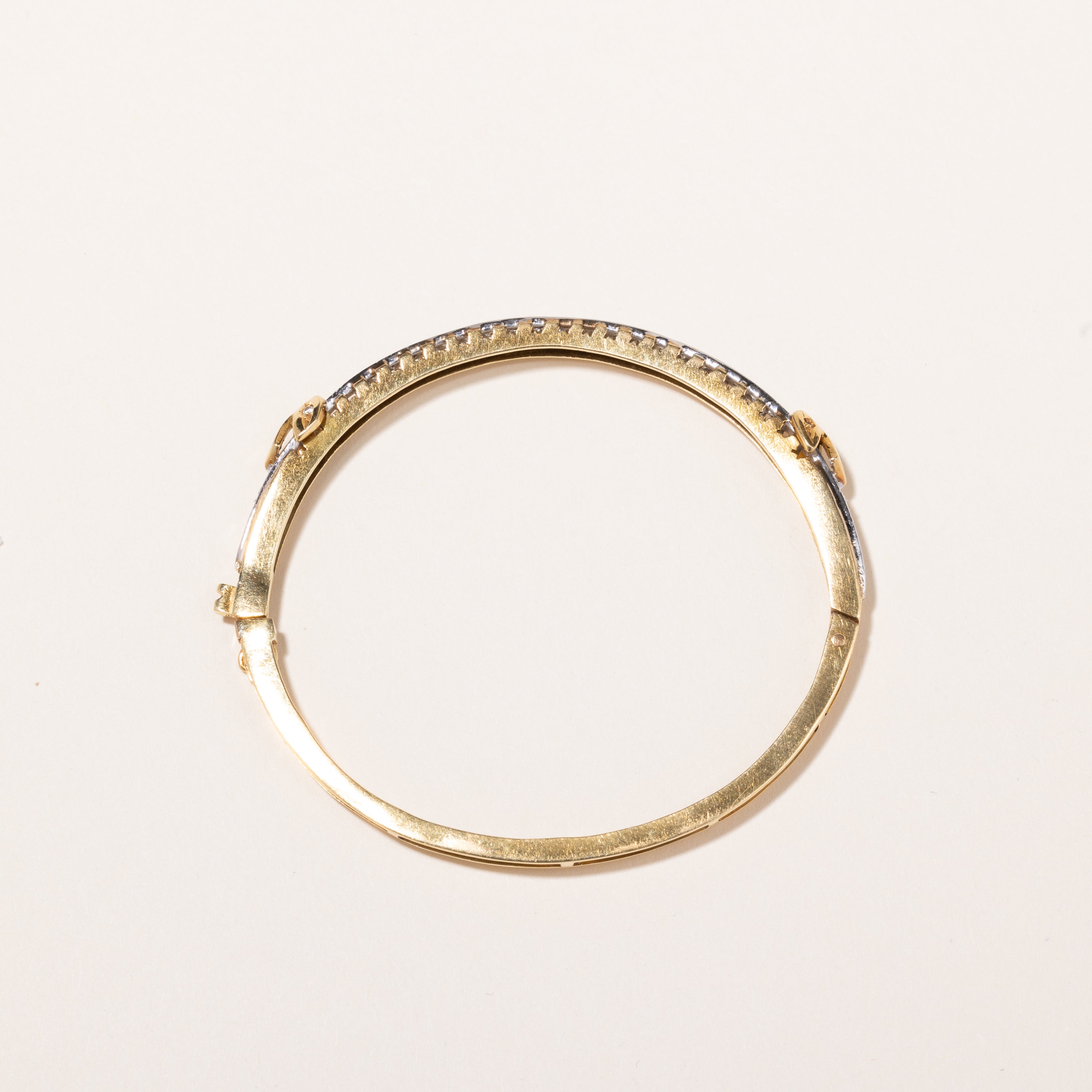 18k Yellow Gold Diamond Bangle | 0.41ctw | 6.5"