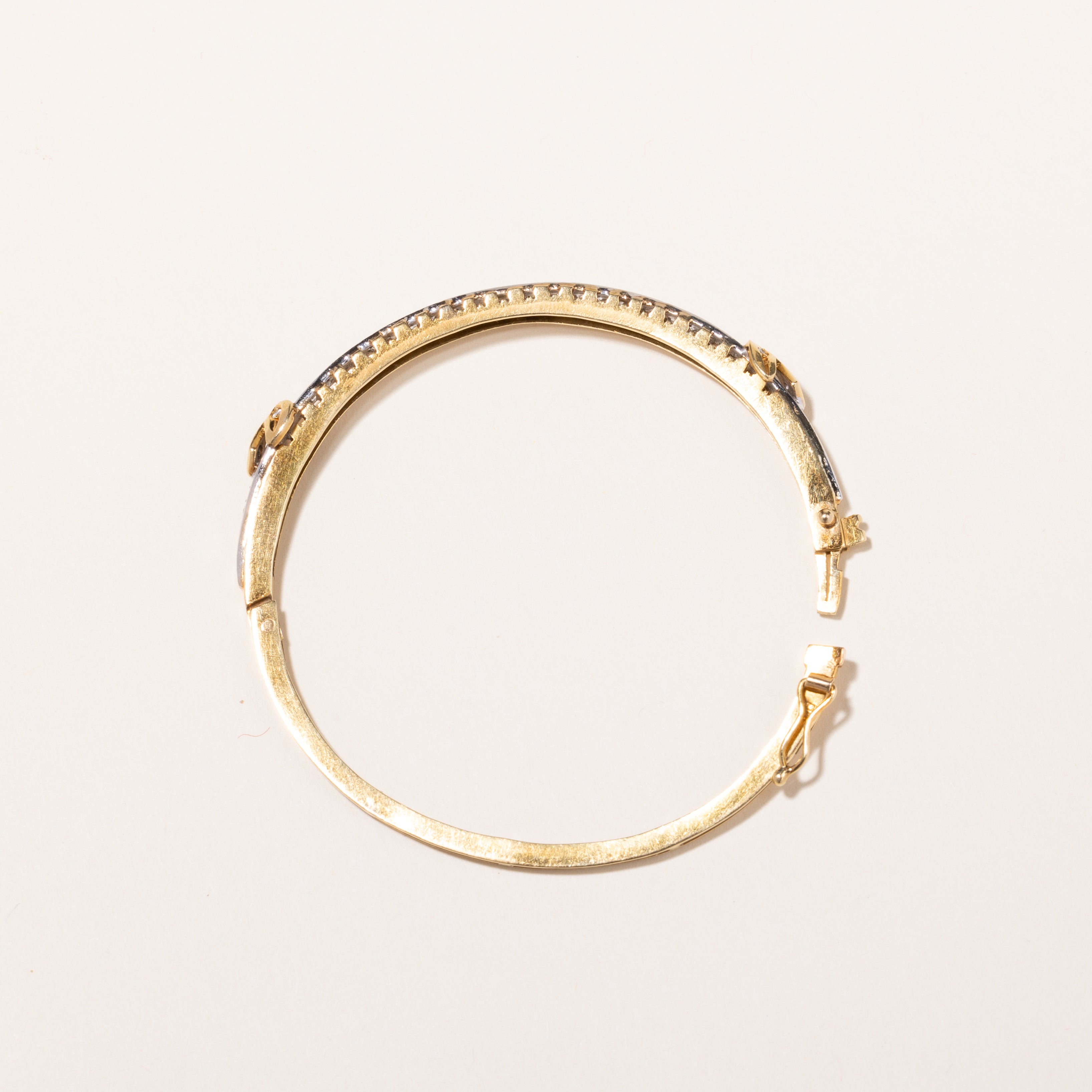 18k Yellow Gold Diamond Bangle | 0.41ctw | 6.5"