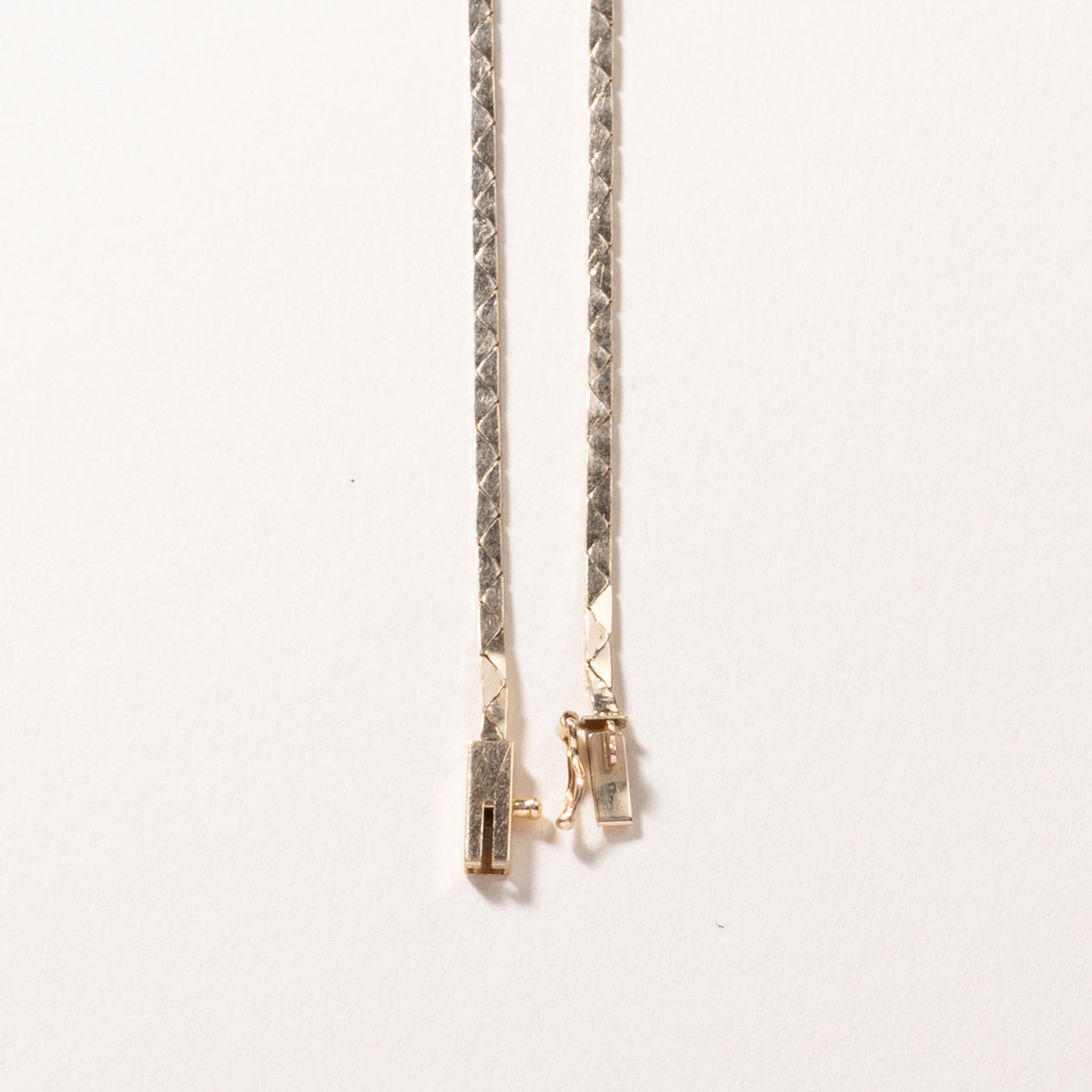 14k Yellow Gold Diamond Necklace | 0.23ctw | 16"
