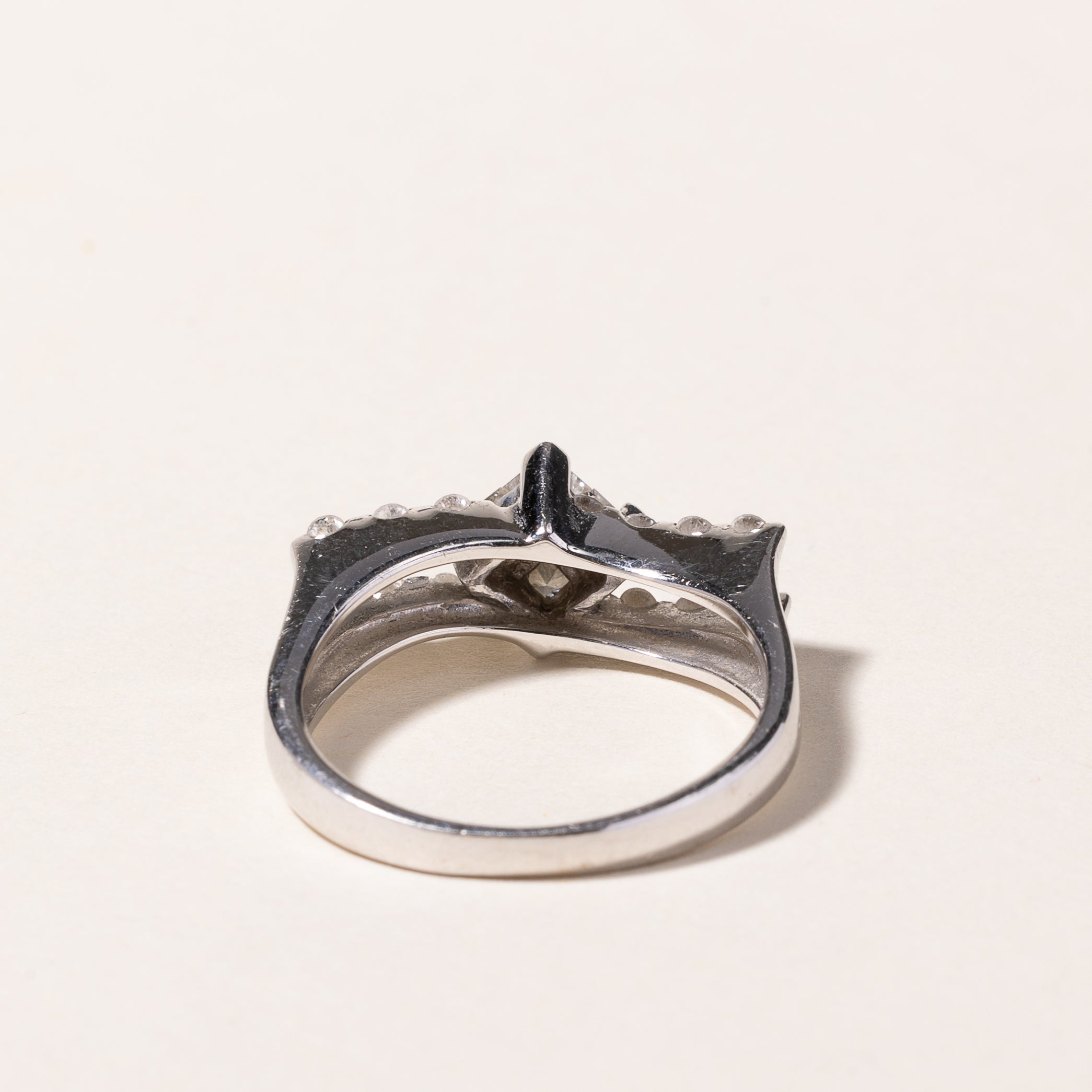 18k White Gold Diamond Ring | 0.62ctw | SZ 6.75