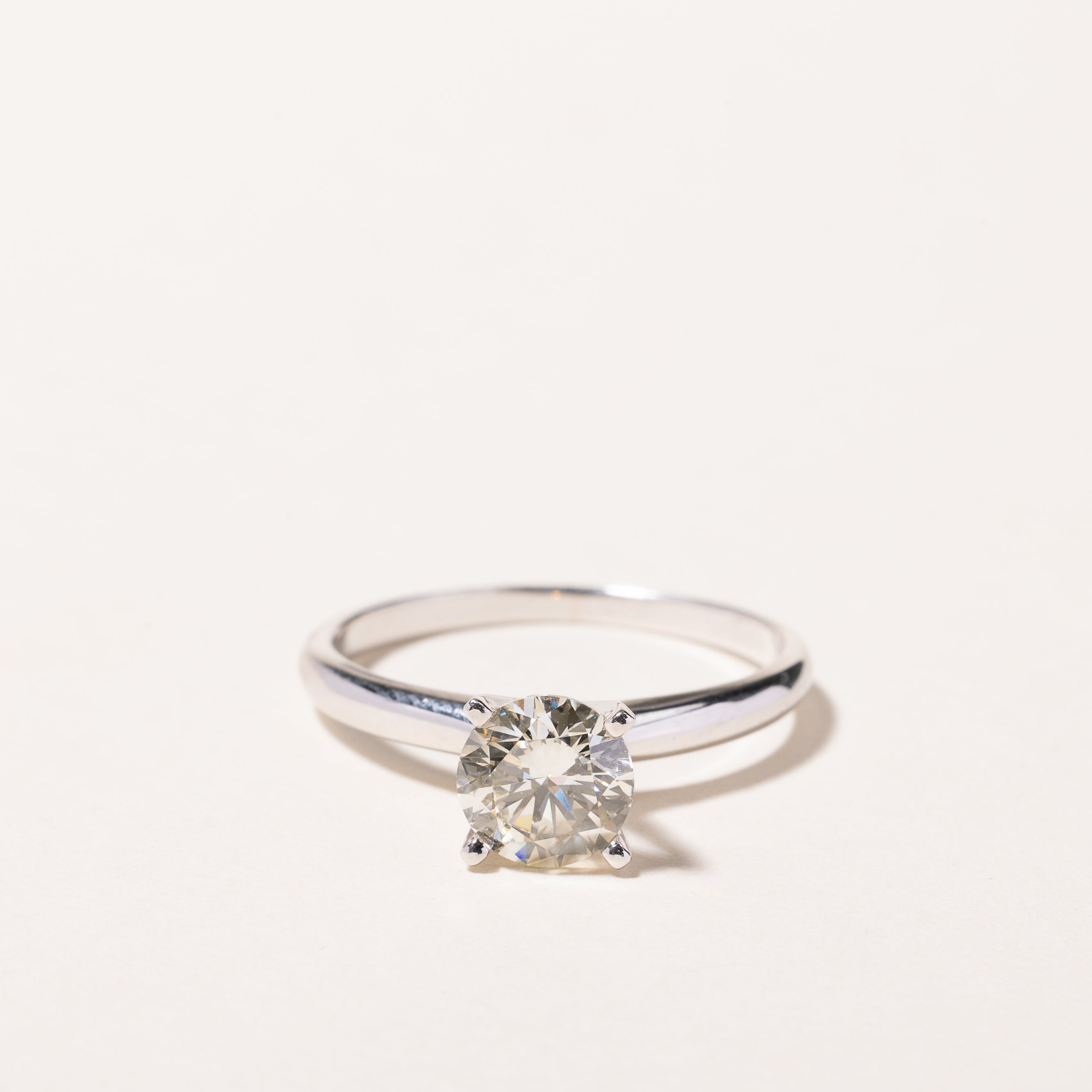 18k White Gold Diamond Engagement Ring | 1.06ct I1 S/T | SZ 7