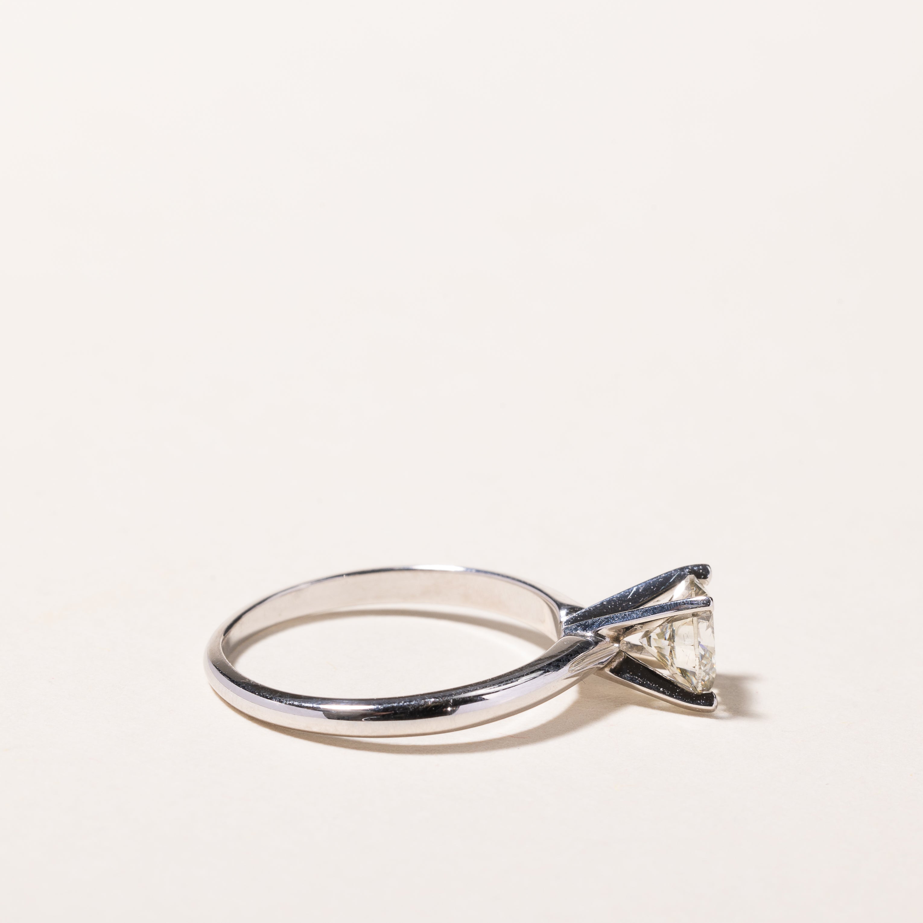 18k White Gold Diamond Engagement Ring | 1.06ct I1 S/T | SZ 7