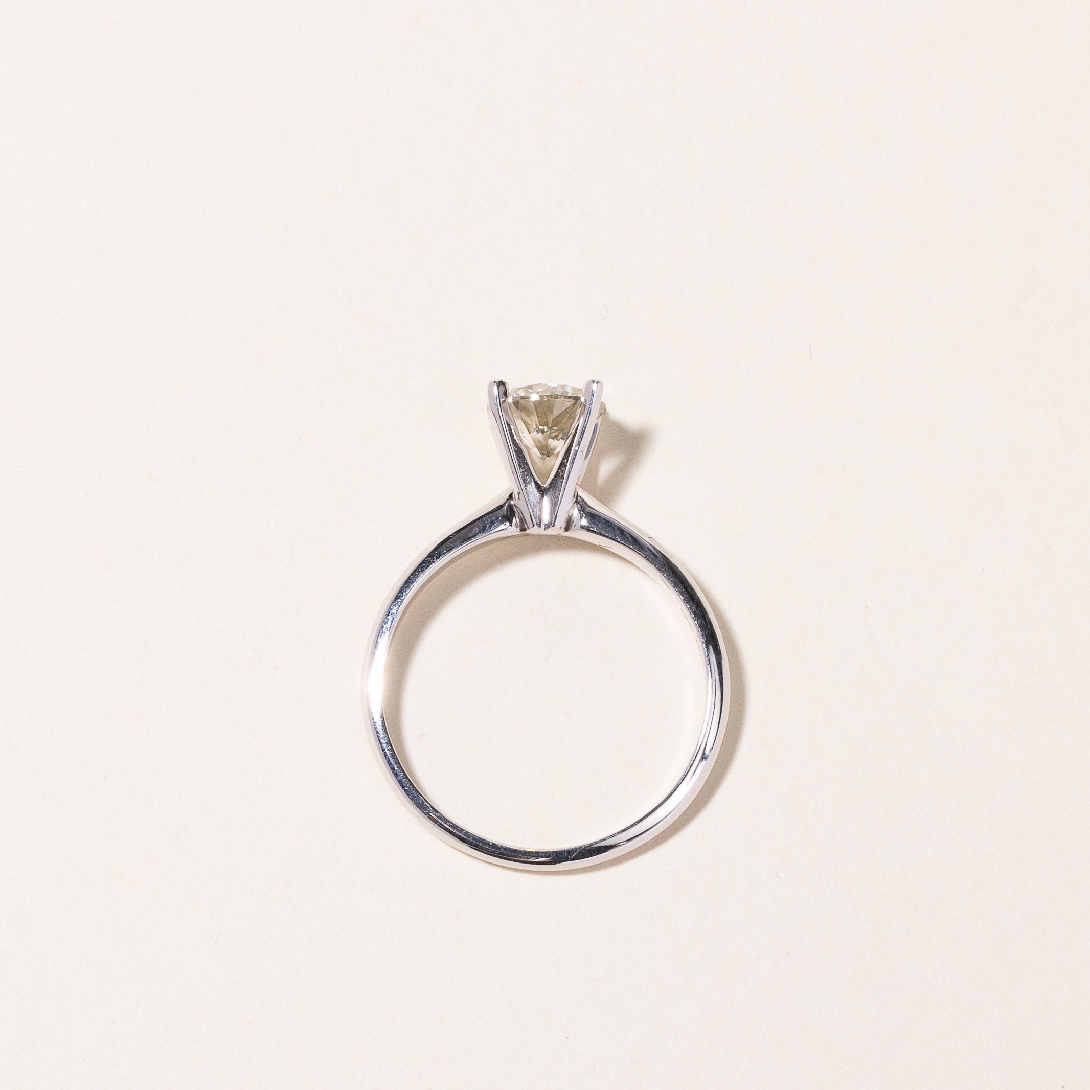 18k White Gold Diamond Engagement Ring | 1.06ct I1 S/T | SZ 7