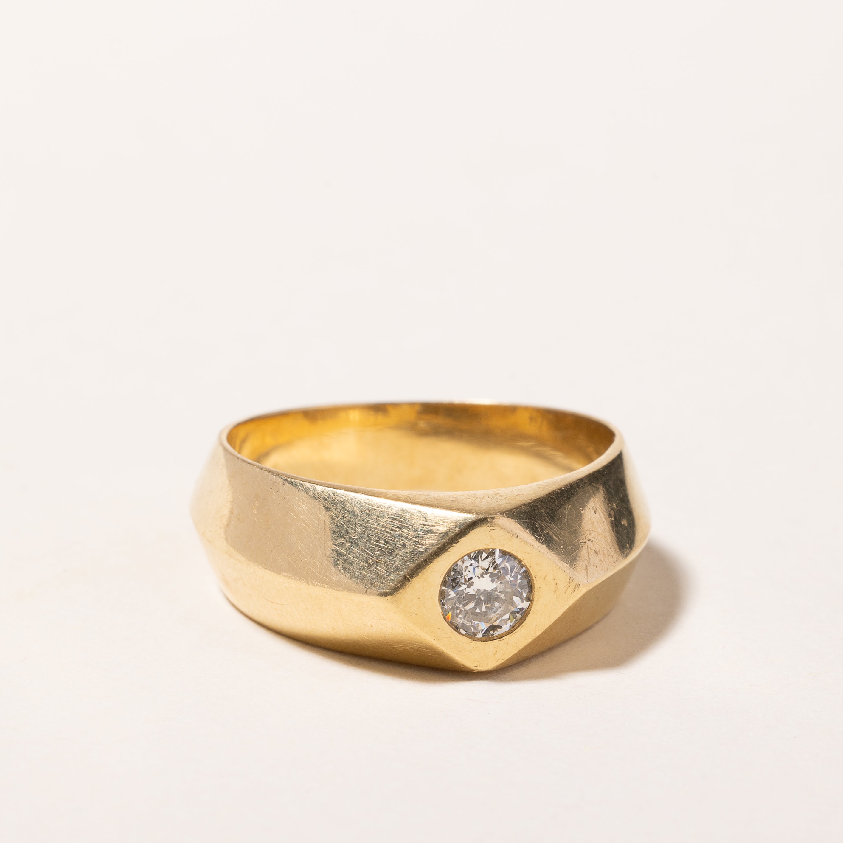 18k Yellow Gold Diamond Ring | 0.48ct | SZ 10.5