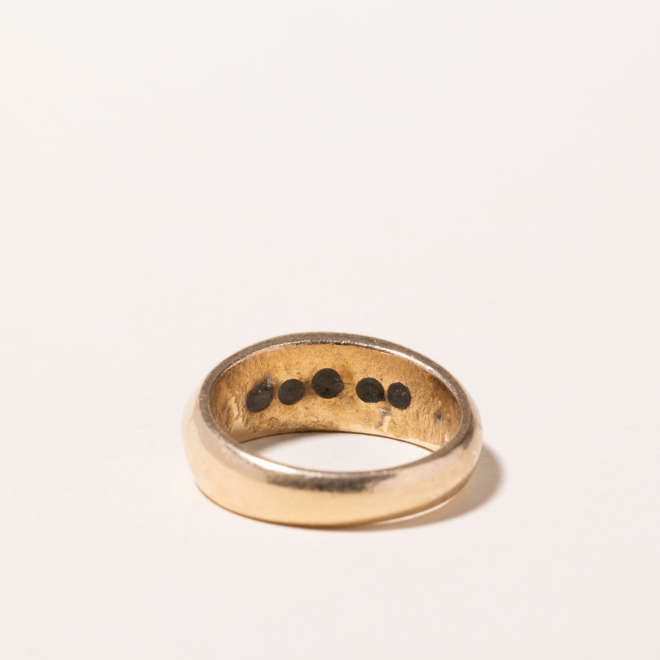 Vintage 14k Yellow Gold Ruby and Diamond Ring | 0.23ctw, 0.29ctw | SZ 7.25